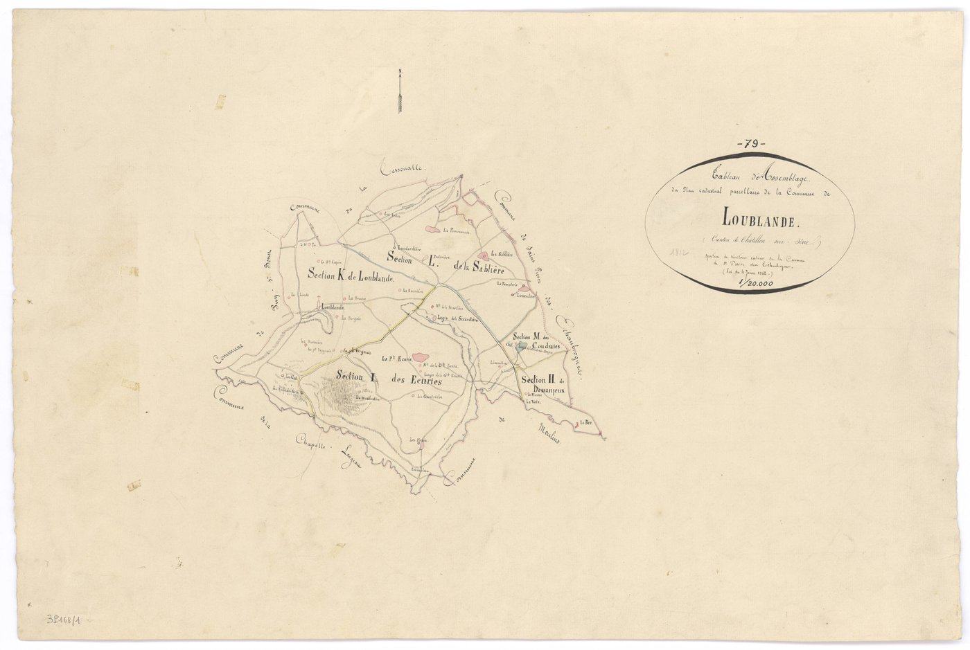 Mauléon - FRAD079_CADASTRE_NAPOLEONIEN Tableau d'assemblage 
