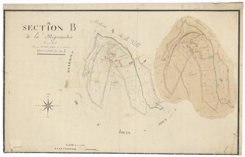 Mauléon - FRAD079_CADASTRE_NAPOLEONIEN Section B dite de la Mignauderie 