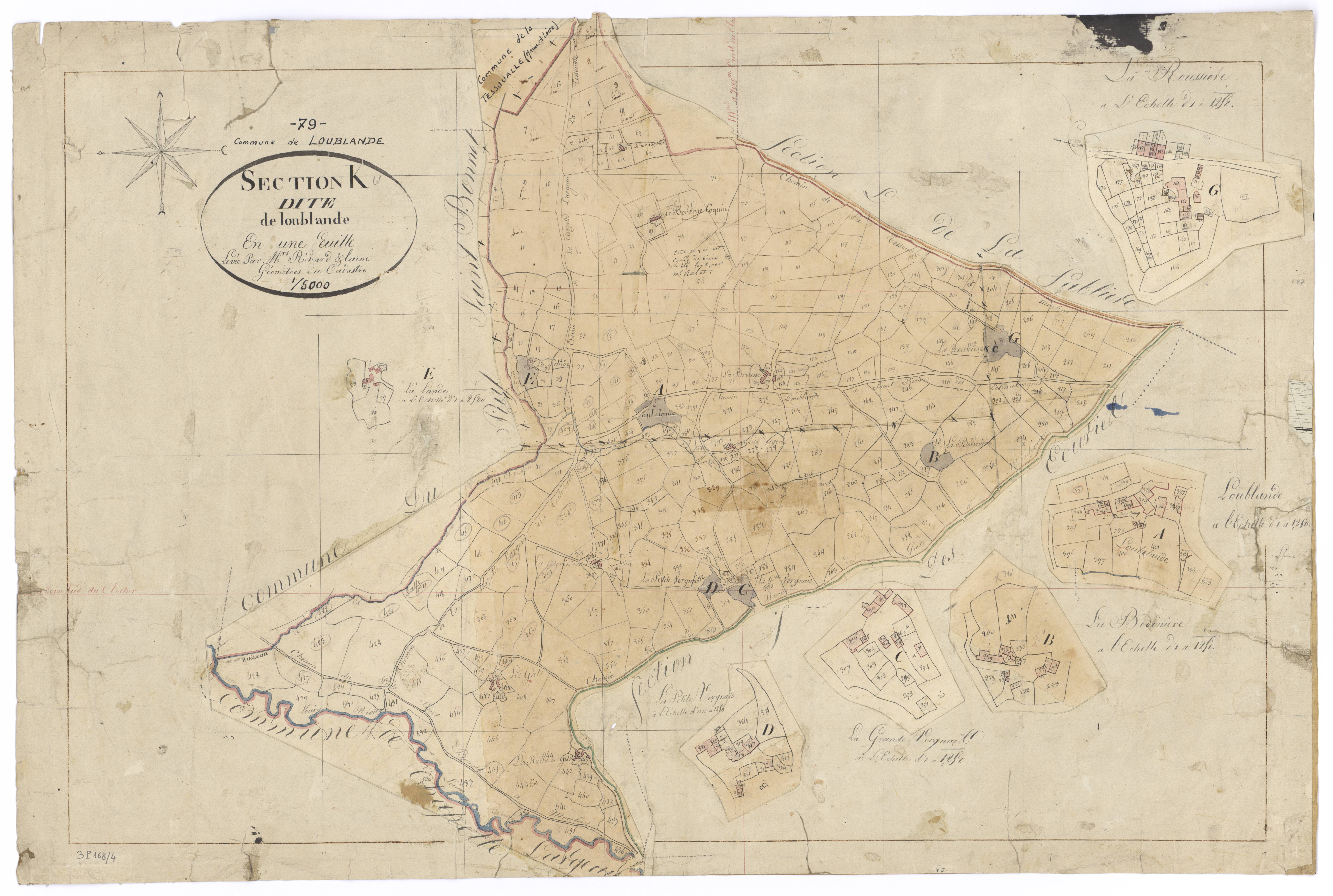 Mauléon - FRAD079_CADASTRE_NAPOLEONIEN Section K dite de Loublande 