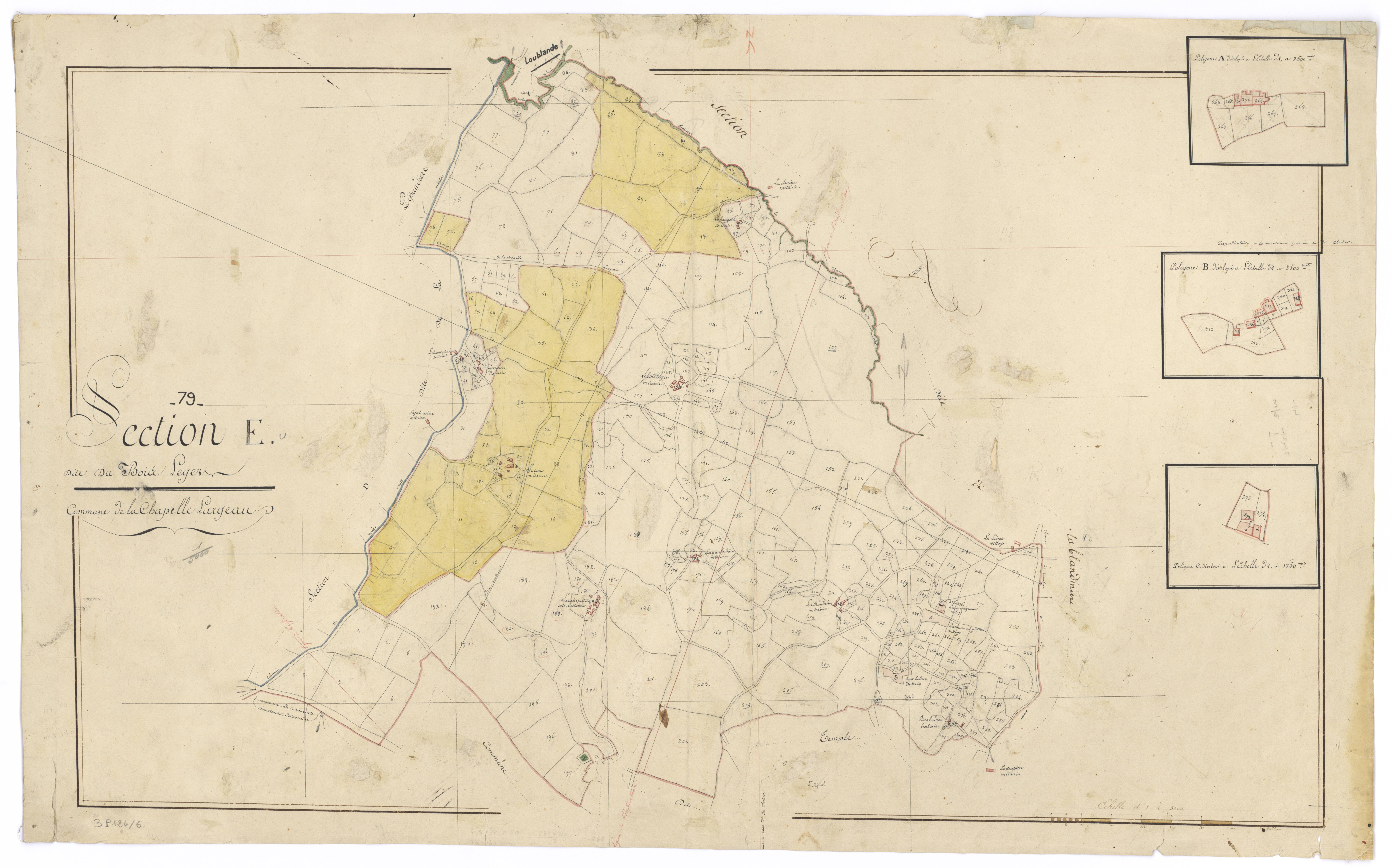 Mauléon - FRAD079_CADASTRE_NAPOLEONIEN Section E dite du Bois Léger