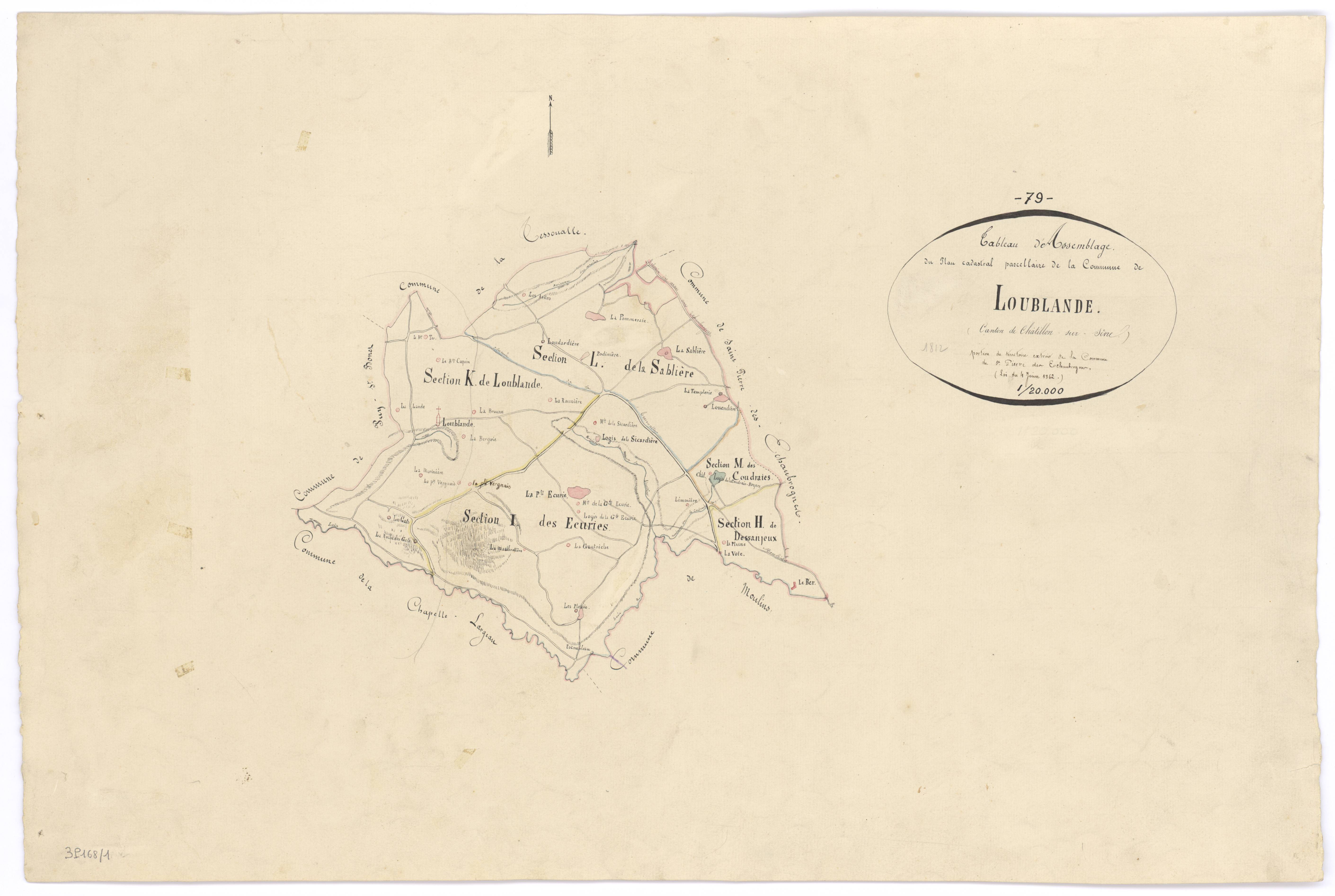 Mauléon - FRAD079_CADASTRE_NAPOLEONIEN Tableau d'assemblage