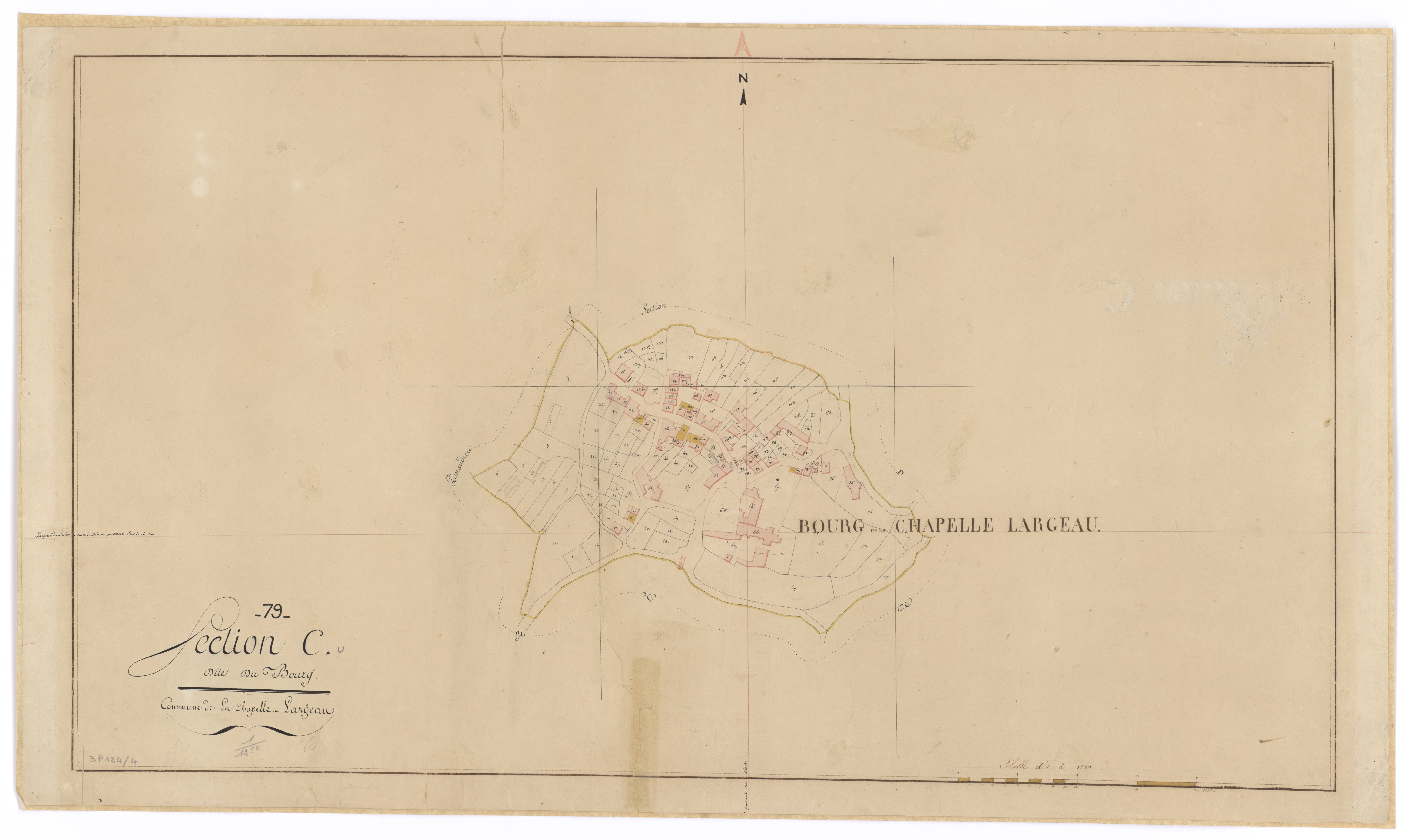 Mauléon - FRAD079_CADASTRE_NAPOLEONIEN Section C dite du Bourg