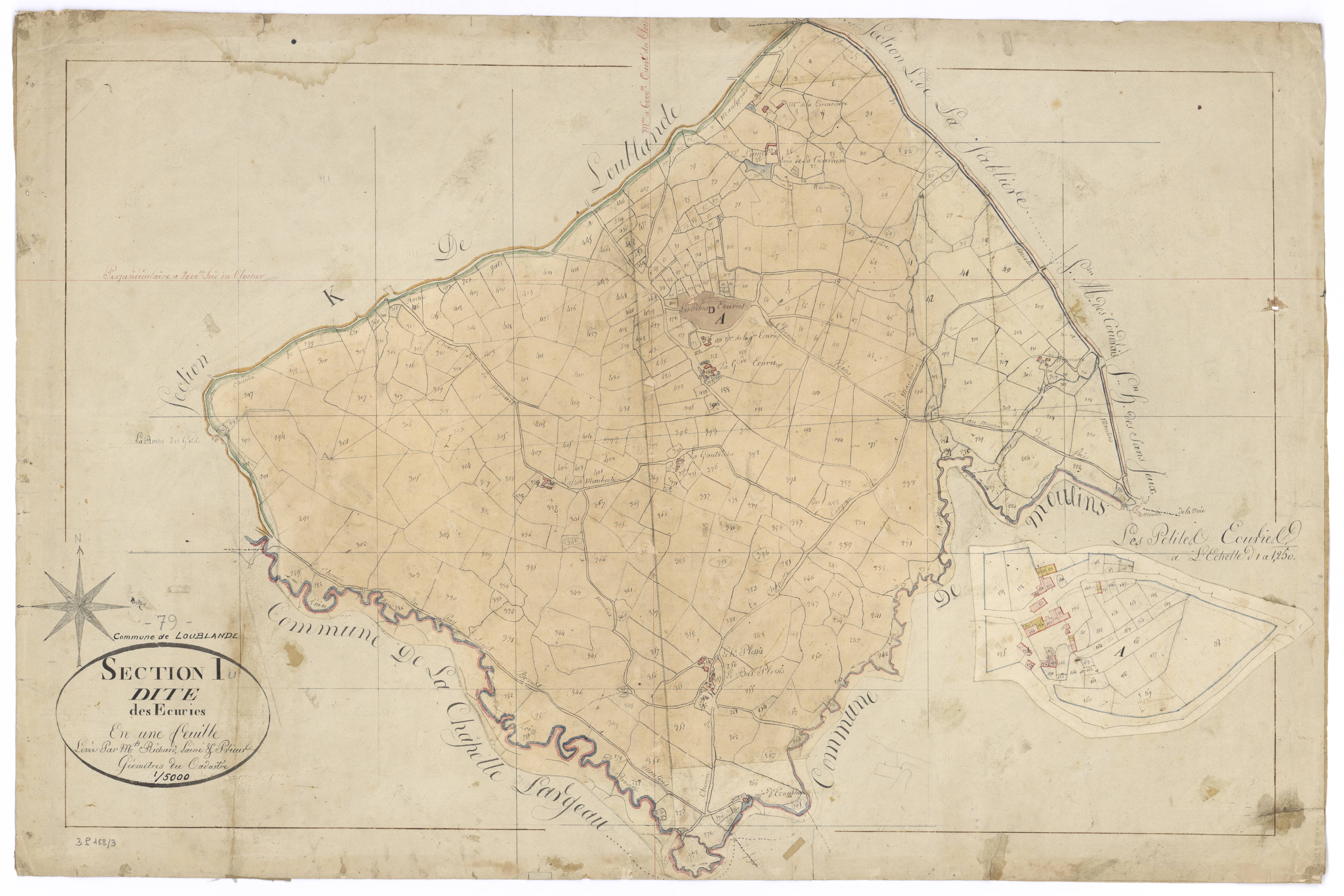 Mauléon - FRAD079_CADASTRE_NAPOLEONIEN Section I dite des Ecuries