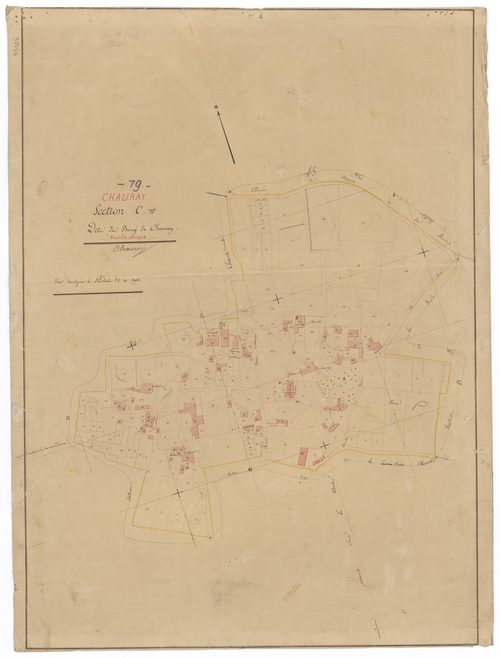 Chauray - FRAD079_CADASTRE_NAPOLEONIEN Section C dite du Bourg de Chauray 