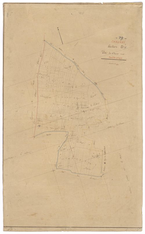 Chauray - FRAD079_CADASTRE_NAPOLEONIEN Section D dite de Chantemerle 