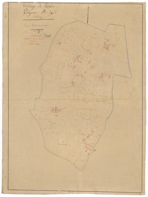 Chauray - FRAD079_CADASTRE_NAPOLEONIEN Polygone A de la section F du Village de Trevin 