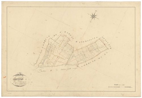 Chef-Boutonne - FRAD079_CADASTRE_NAPOLEONIEN Section A1 dite du Bourg 
