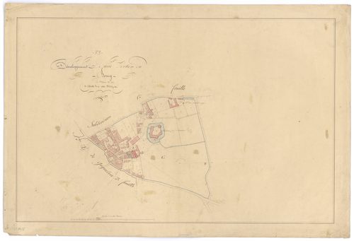 Cherveux - FRAD079_CADASTRE_NAPOLEONIEN Développement d'une portion du bourg 