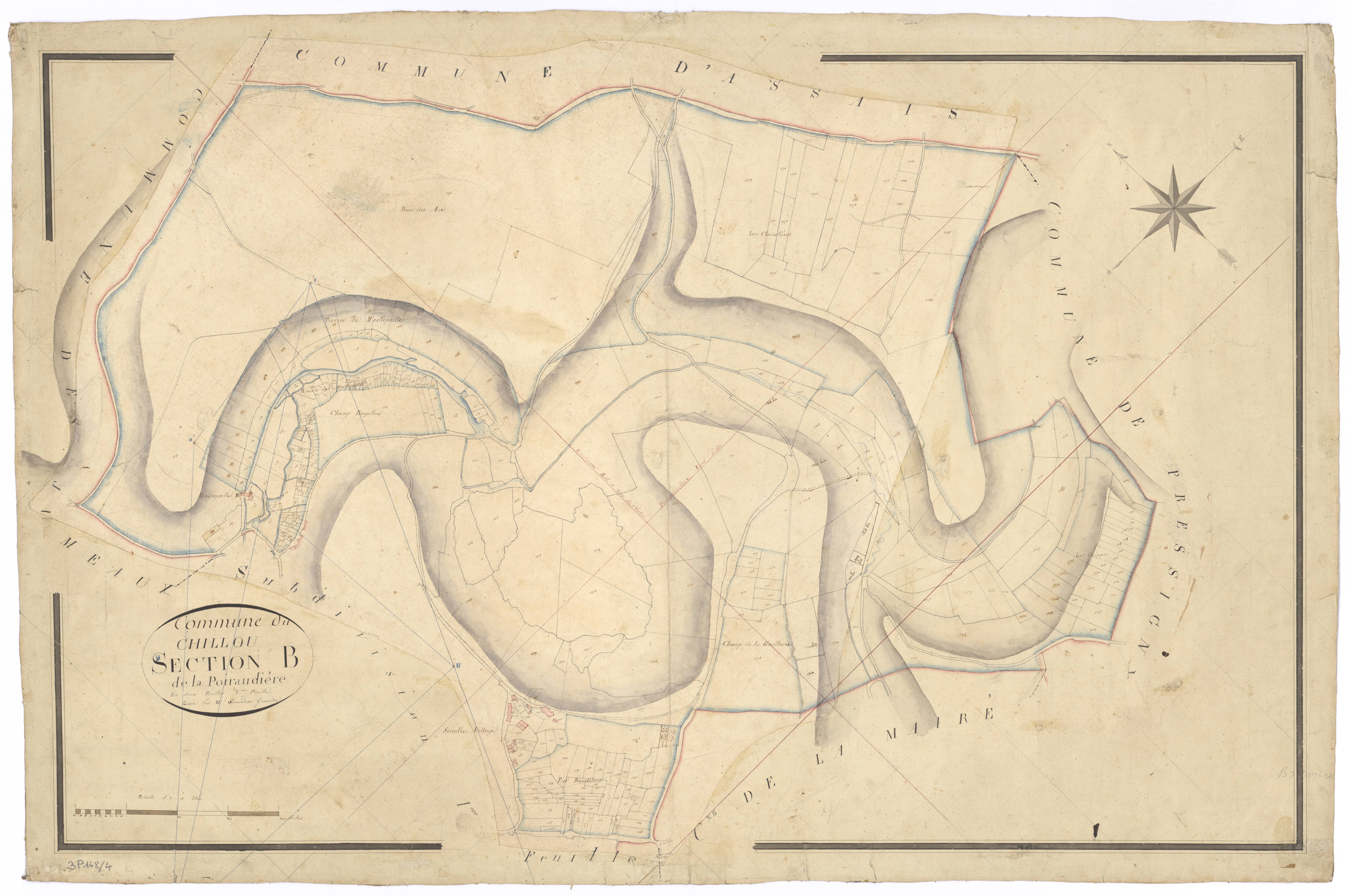 Le Chillou - FRAD079_CADASTRE_NAPOLEONIEN Section B2 dite de la Poiraudière 