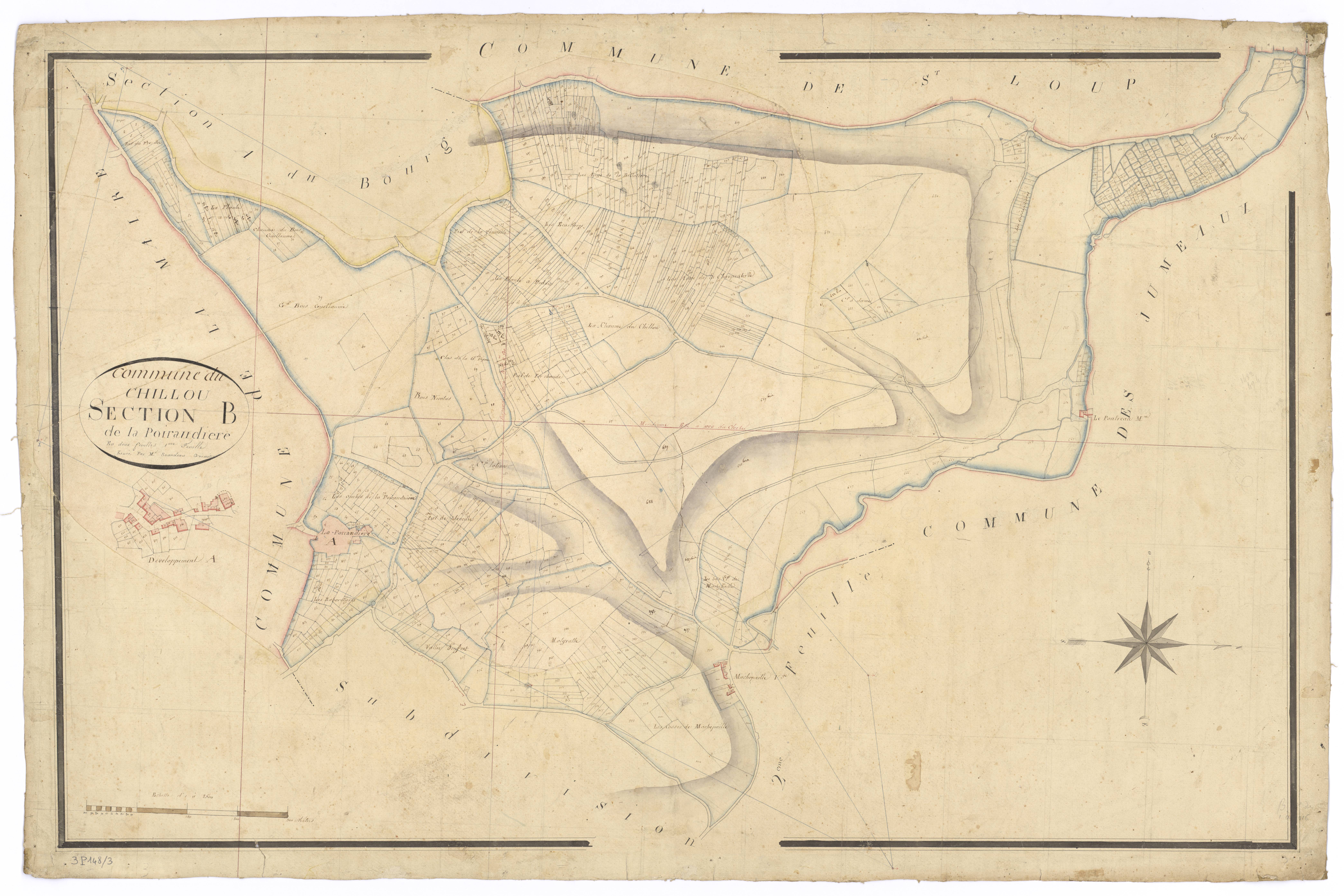 Le Chillou - FRAD079_CADASTRE_NAPOLEONIEN Section B1 dite de la Poiraudière 
