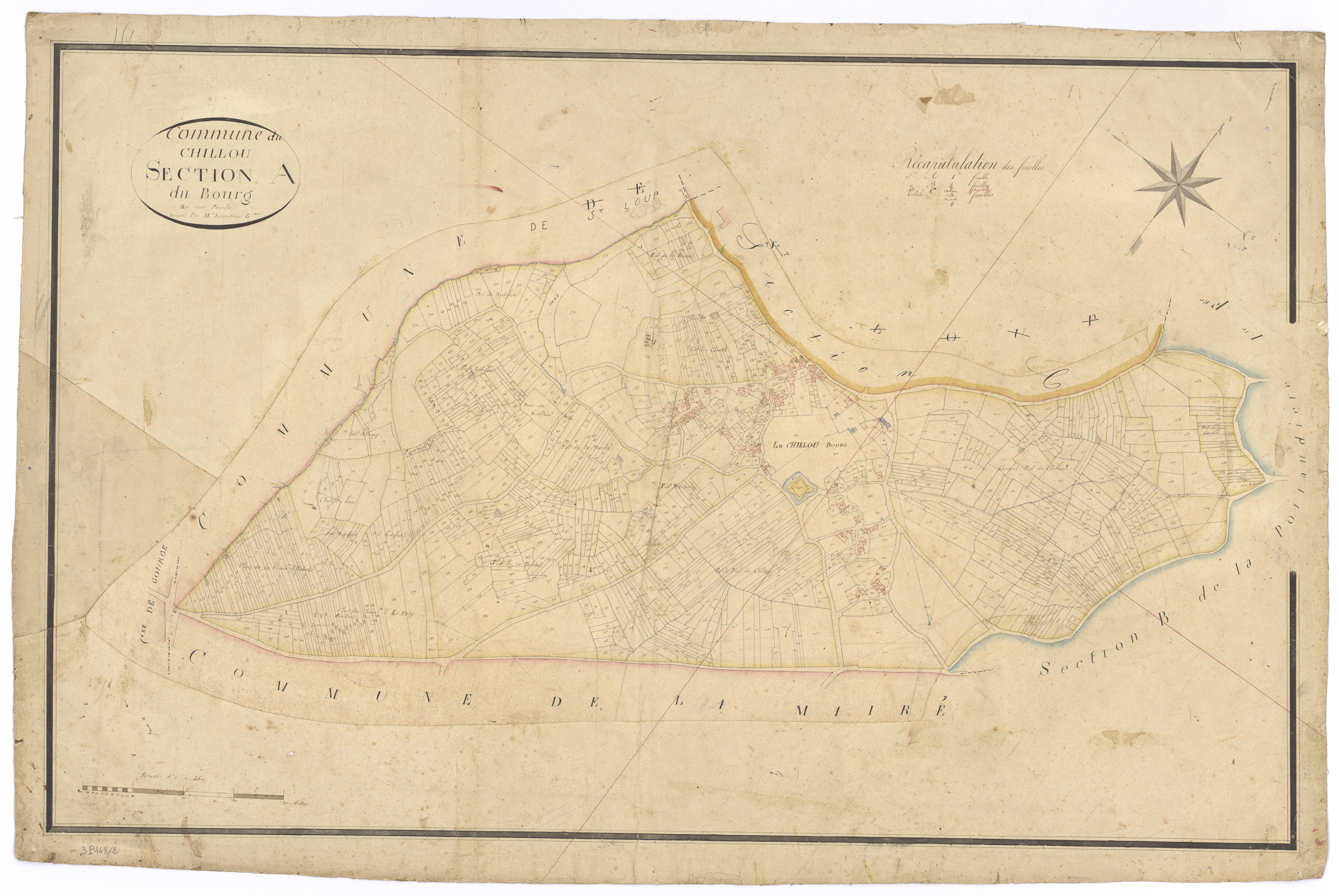 Le Chillou - FRAD079_CADASTRE_NAPOLEONIEN Section A dite du Bourg 
