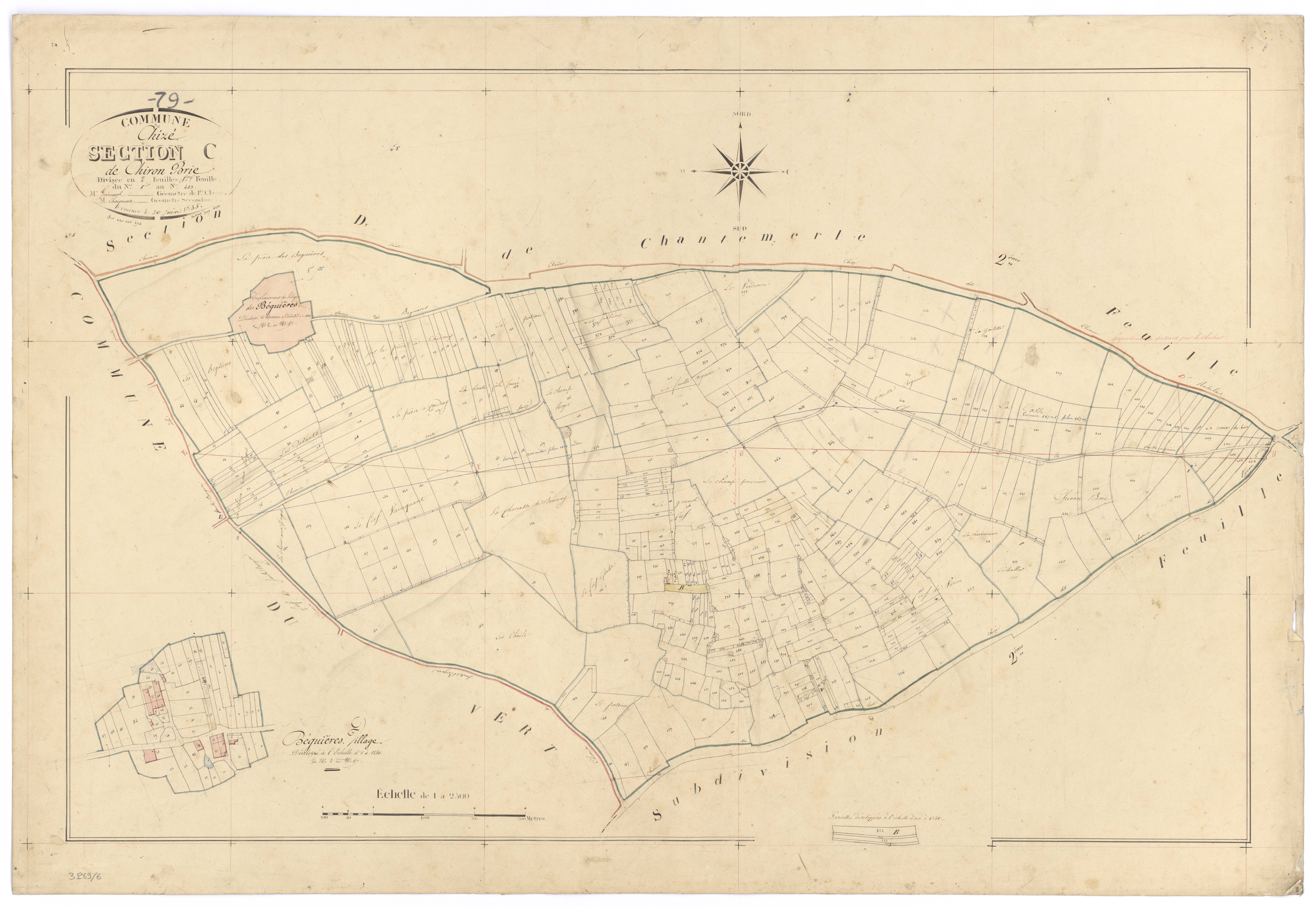 Chizé - FRAD079_CADASTRE_NAPOLEONIEN Section C1 dite de Chiron Brie 