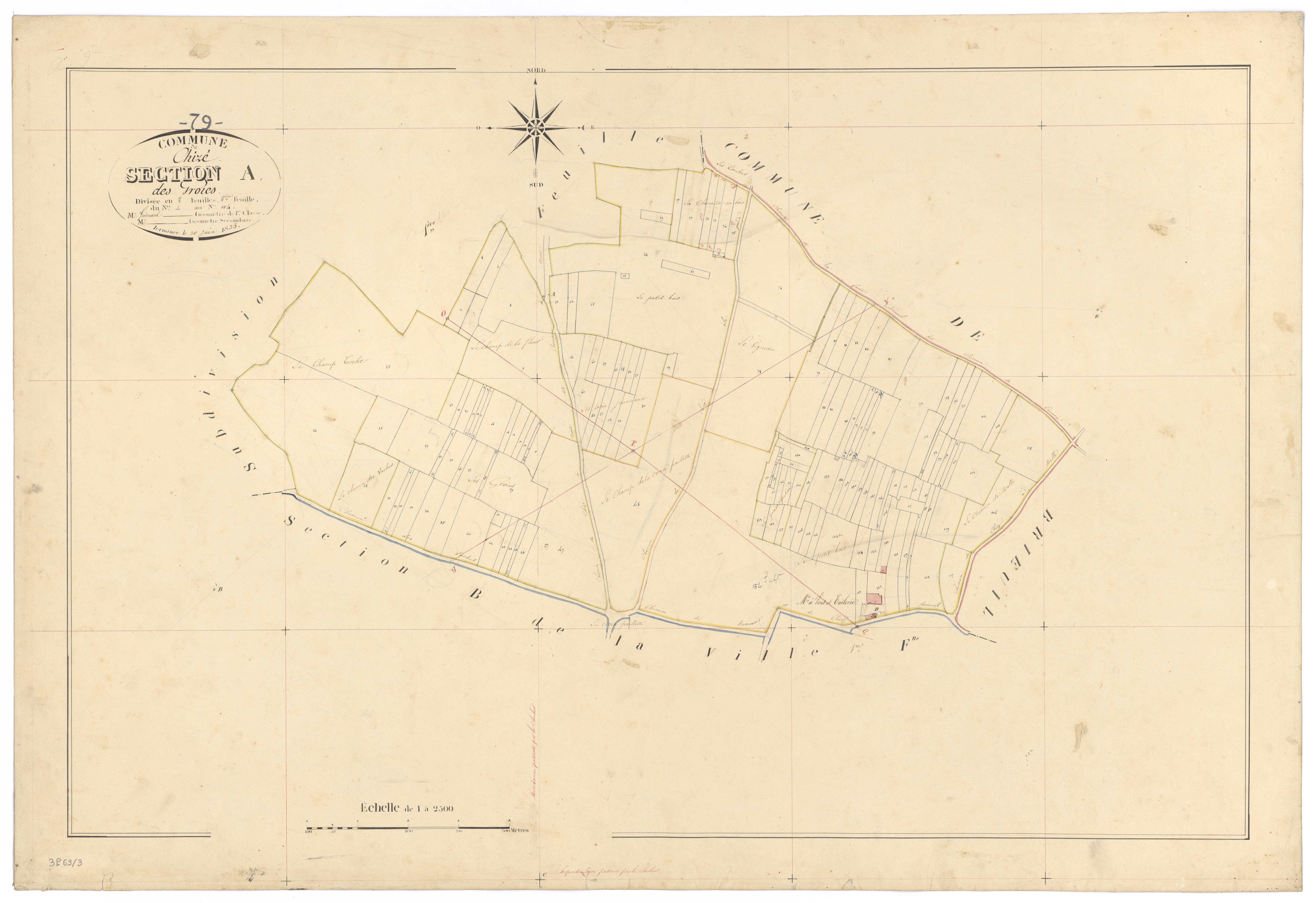 Chizé - FRAD079_CADASTRE_NAPOLEONIEN Section A2 dite des Proies 