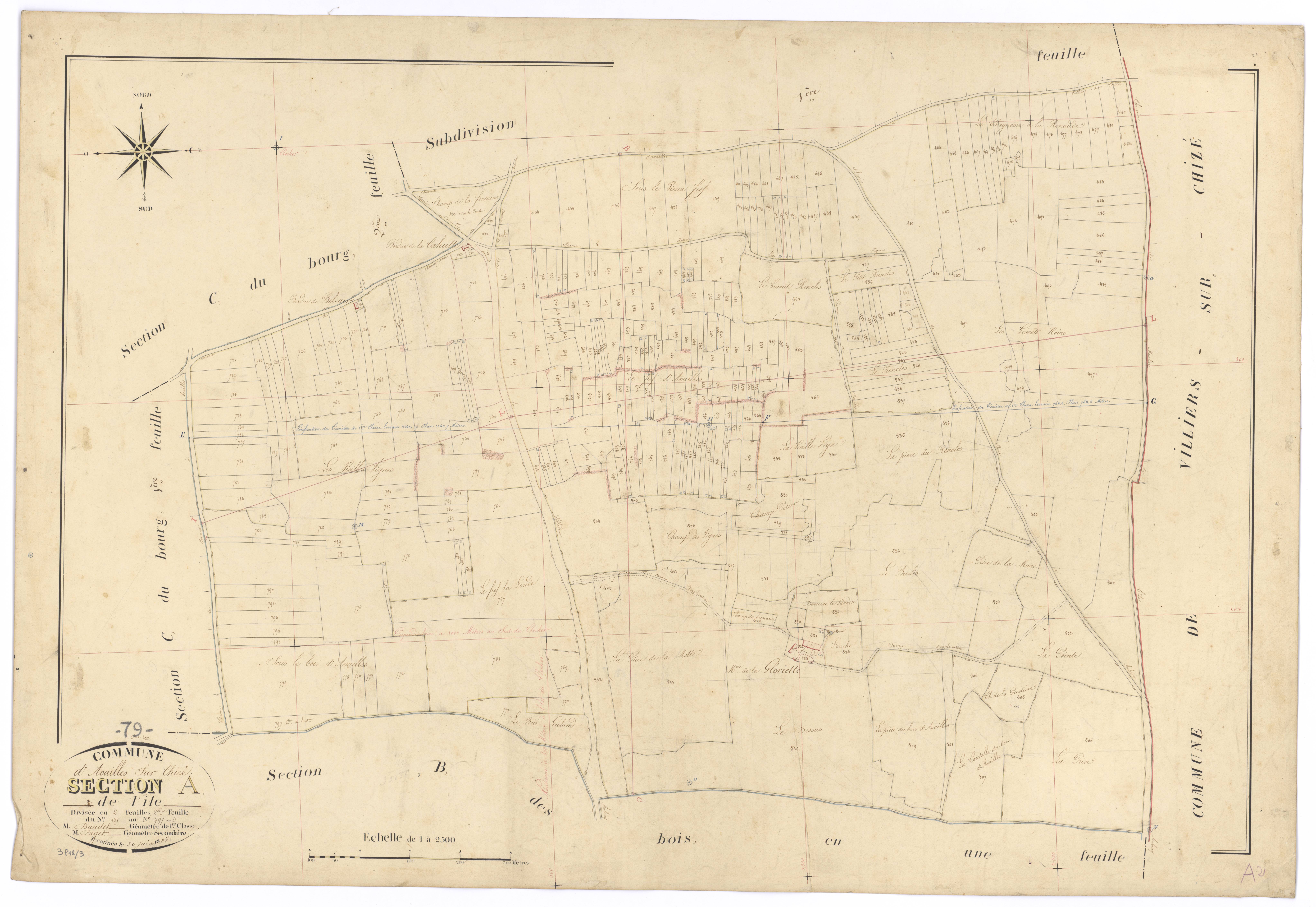 Chizé - FRAD079_CADASTRE_NAPOLEONIEN Section A2 dite de L'île 
