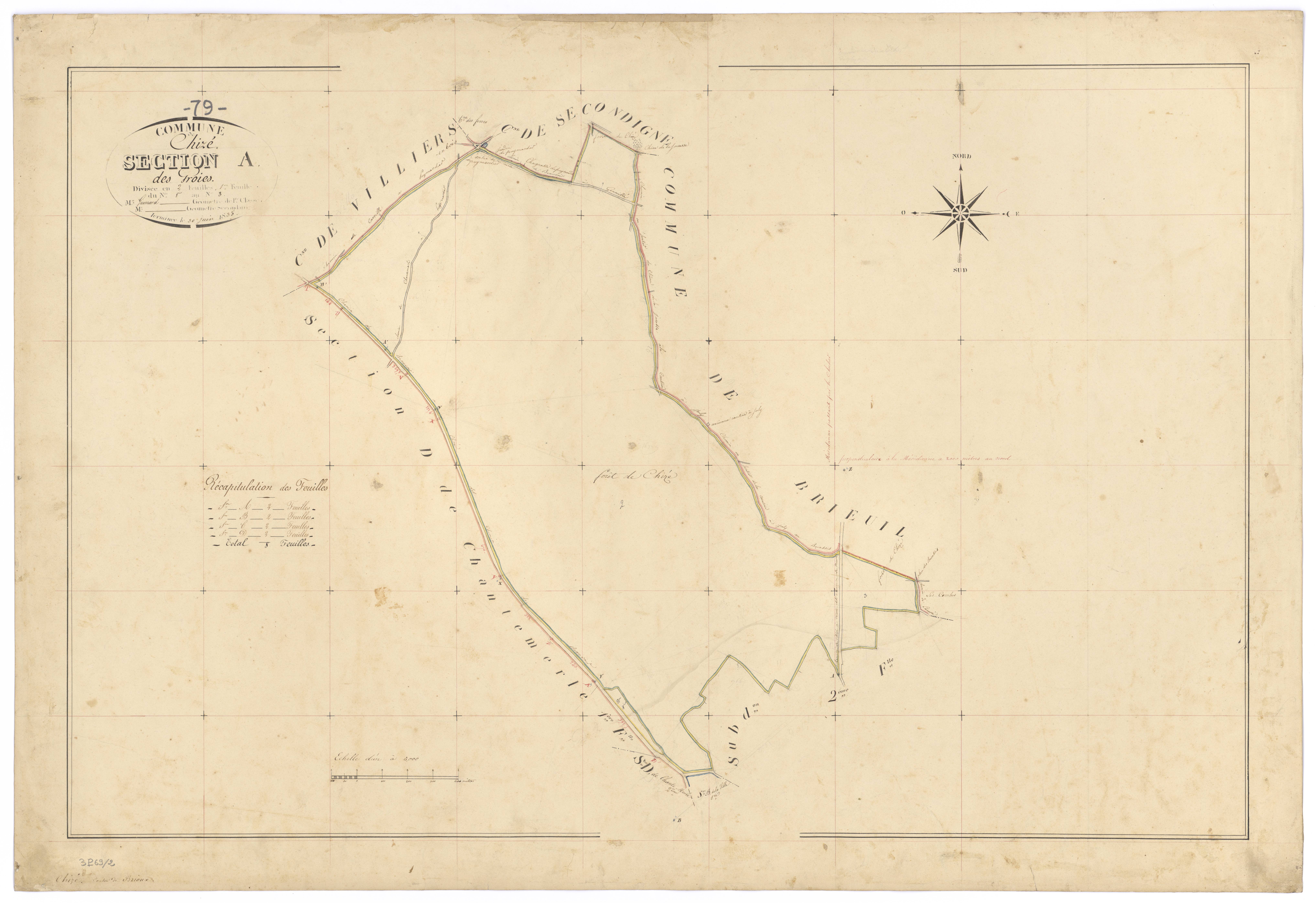 Chizé - FRAD079_CADASTRE_NAPOLEONIEN Section A1 dite des Proies 