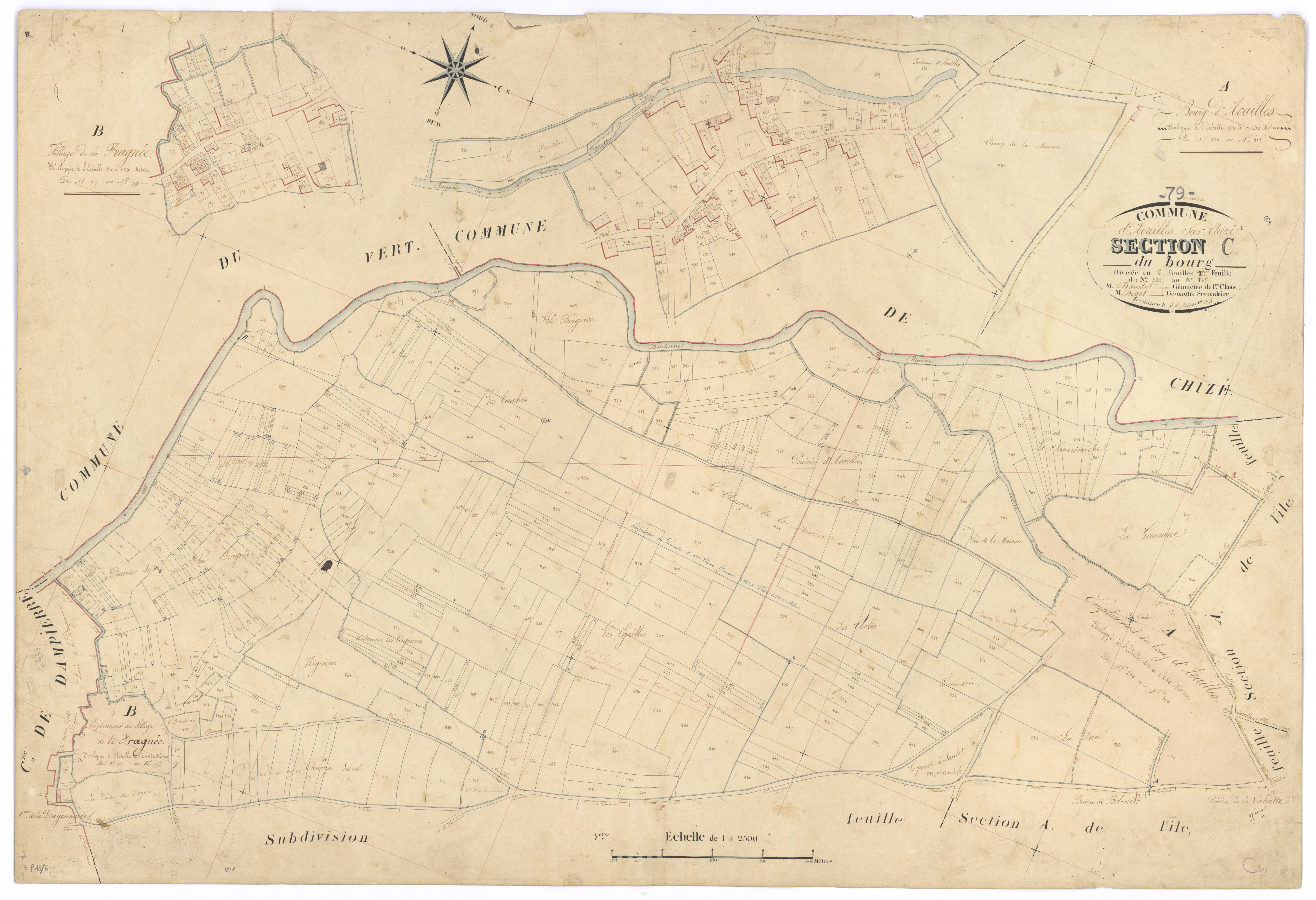 Chizé - FRAD079_CADASTRE_NAPOLEONIEN Section C2 dite du Bourg 