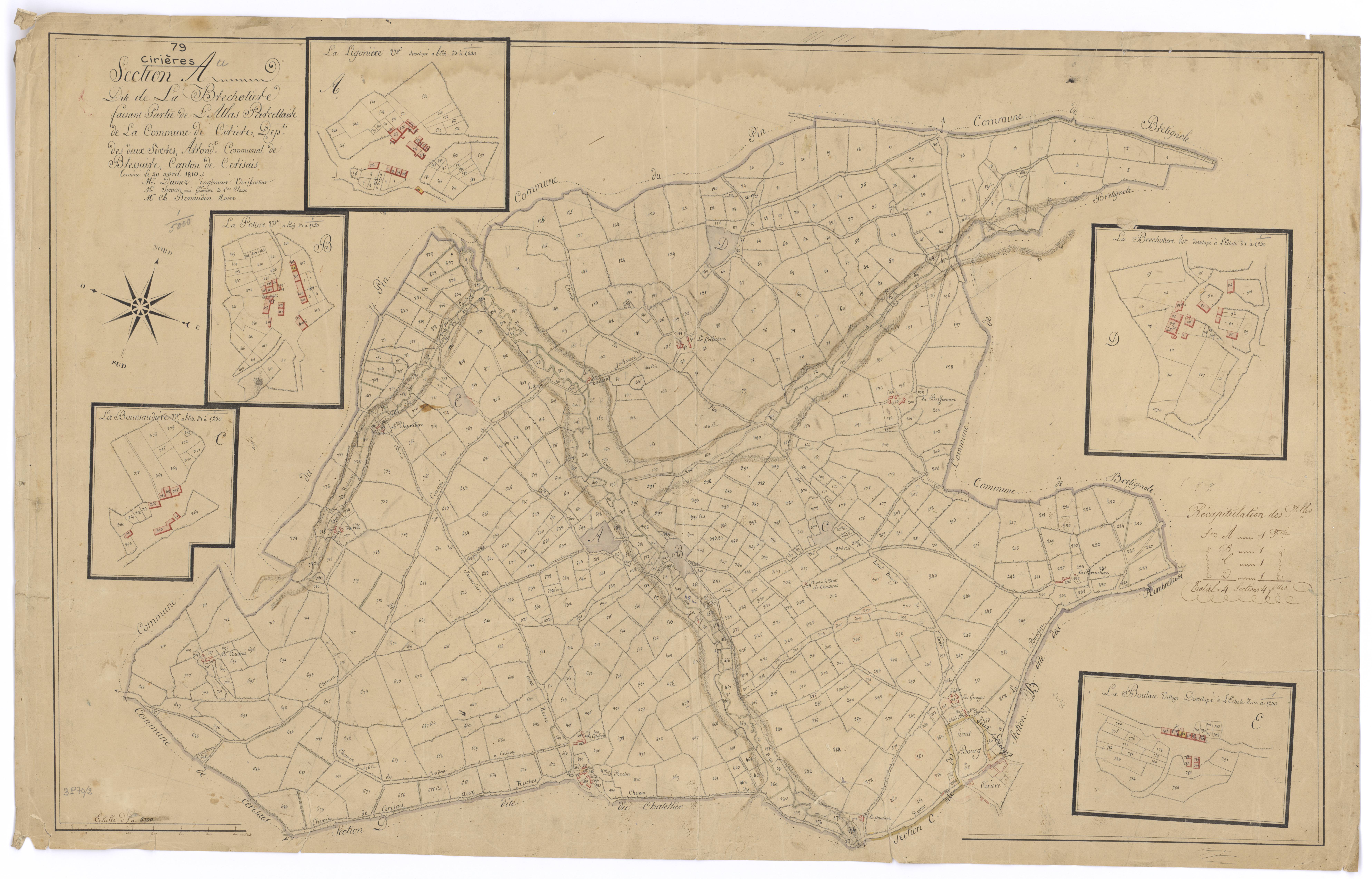 Cirières - FRAD079_CADASTRE_NAPOLEONIEN Section A dite de la Brechotière 