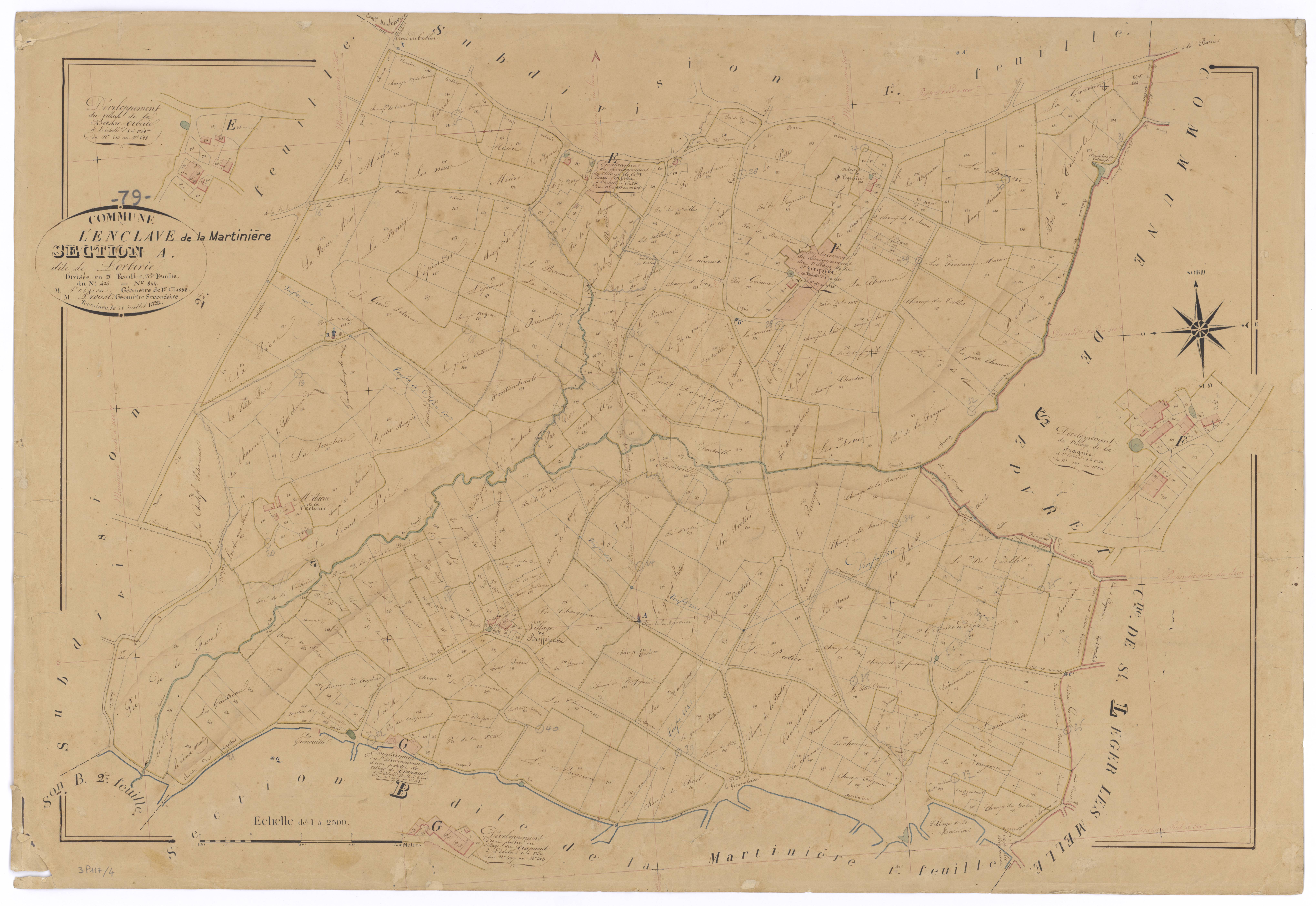 Clavé - FRAD079_CADASTRE_NAPOLEONIEN Section A3 dite de l'Orberie 