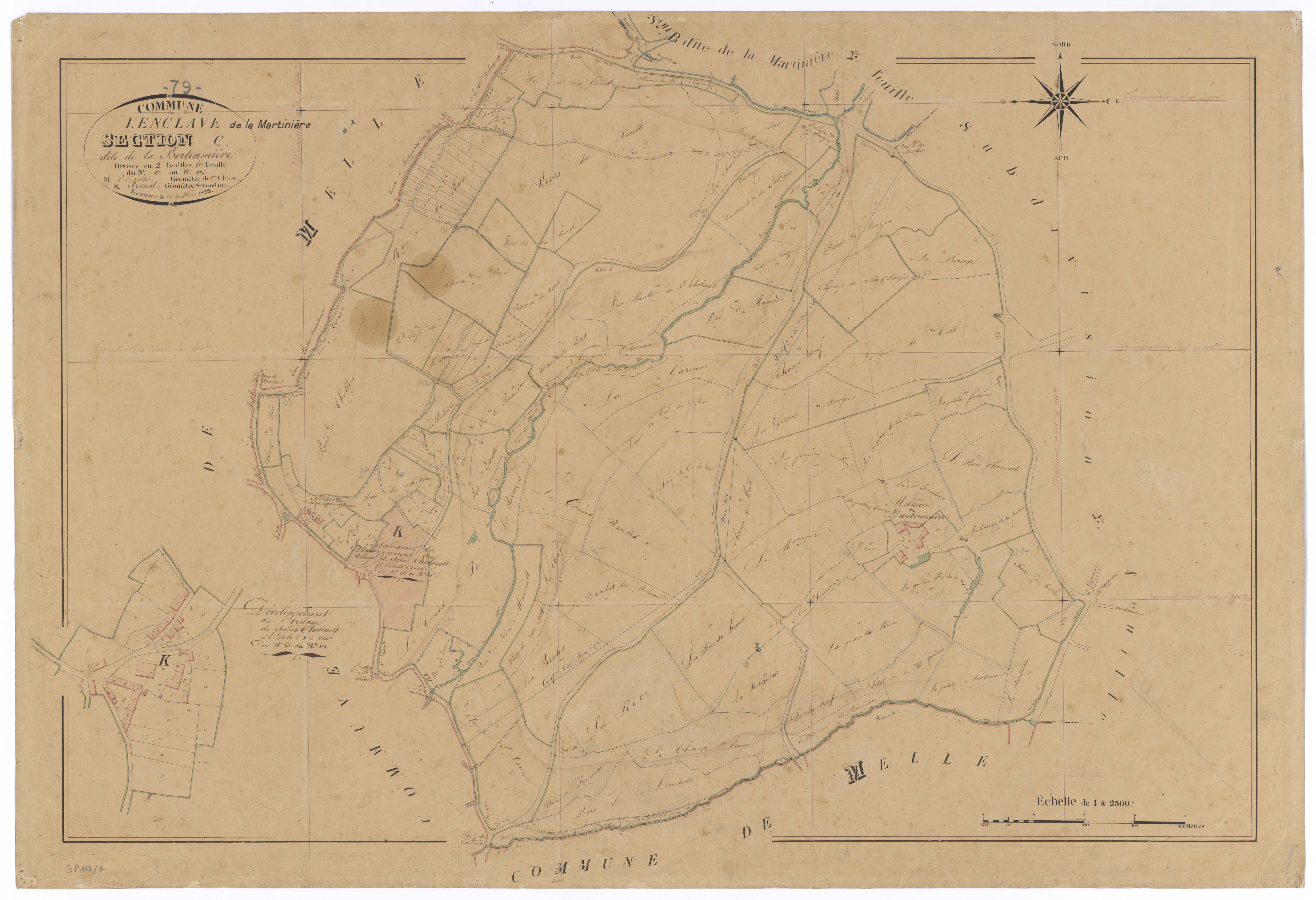 Clavé - FRAD079_CADASTRE_NAPOLEONIEN Section C1 Bertramière 