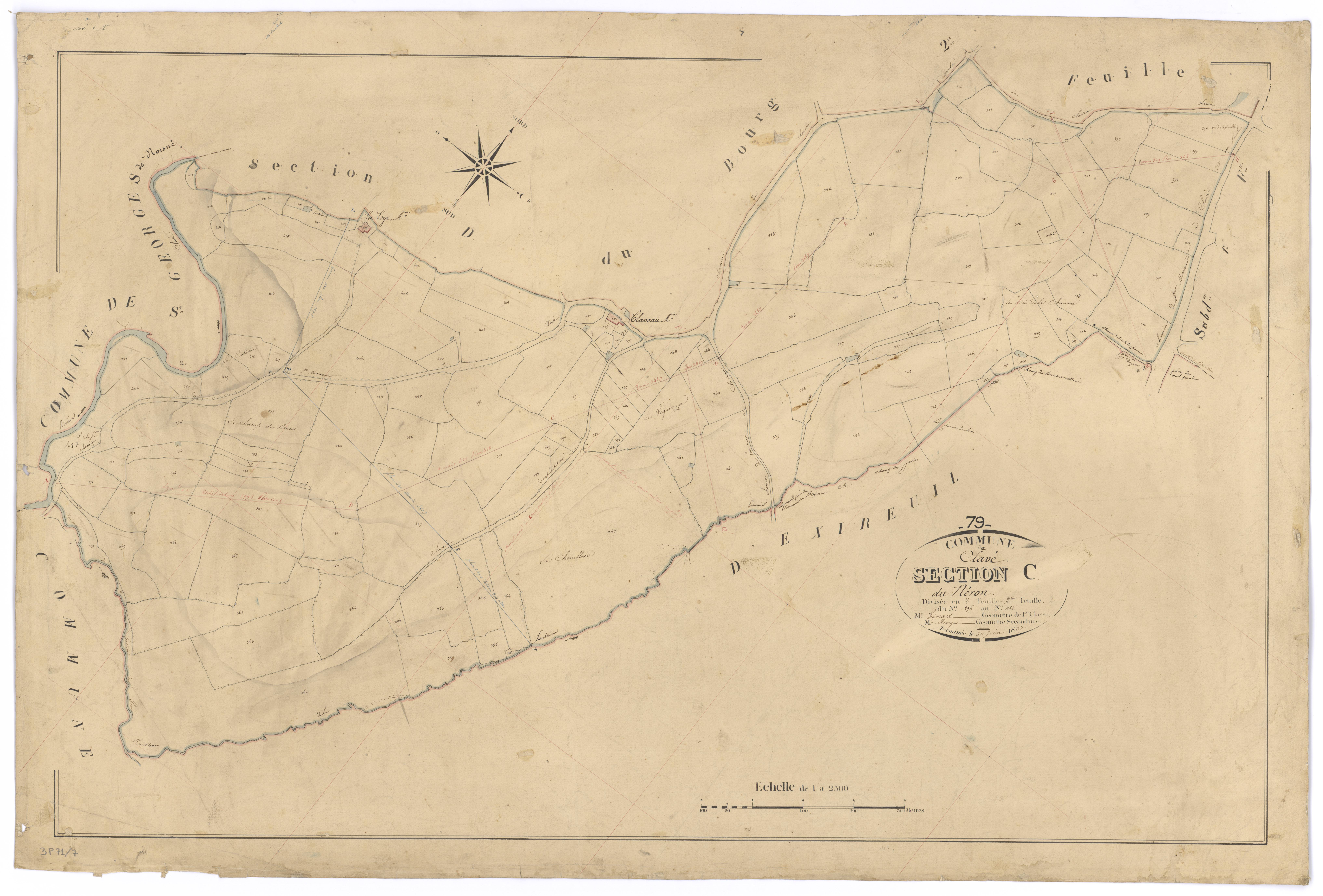 Clavé - FRAD079_CADASTRE_NAPOLEONIEN Section C2 dite du Néron 