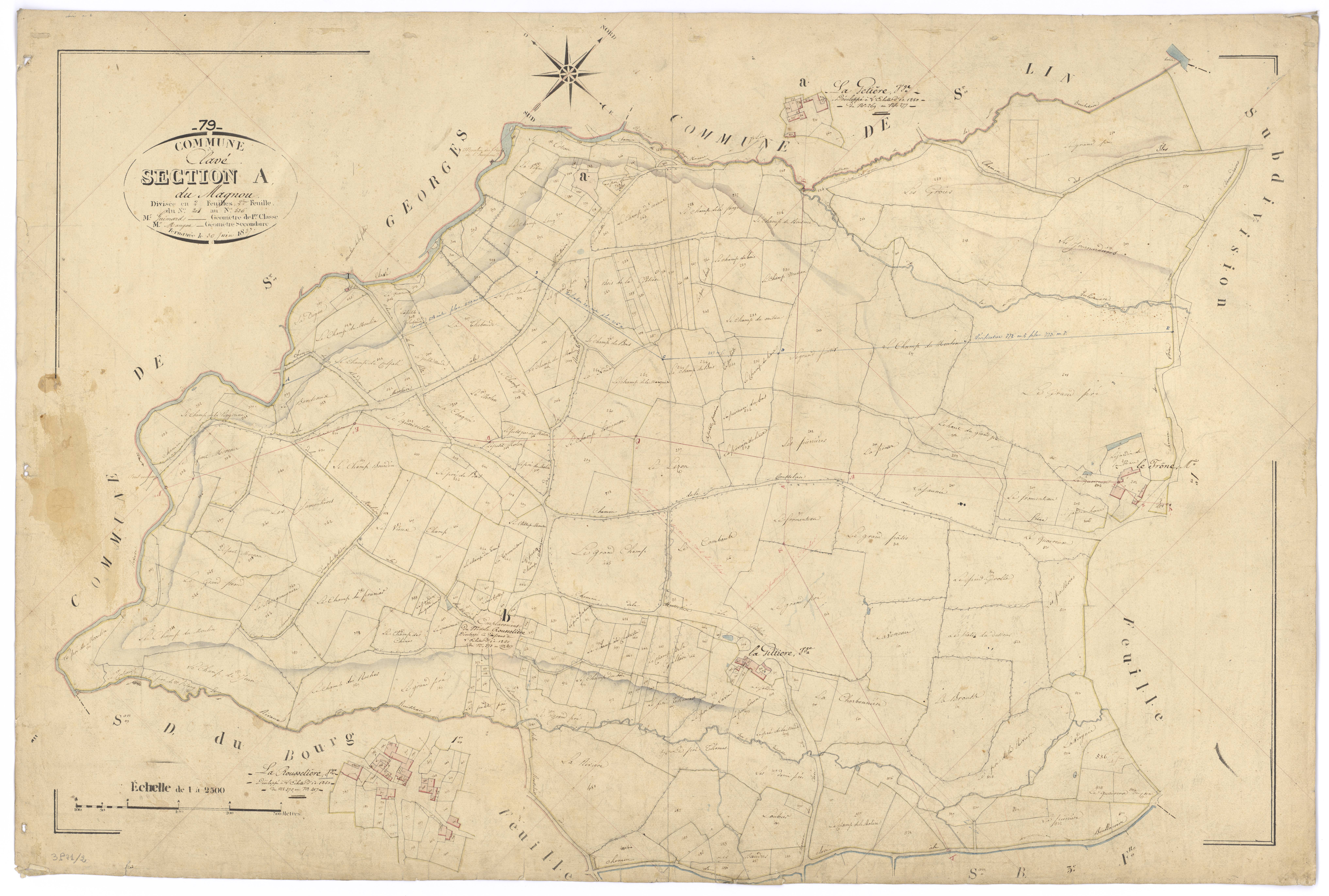 Clavé - FRAD079_CADASTRE_NAPOLEONIEN Section A2 dite du Magnou 