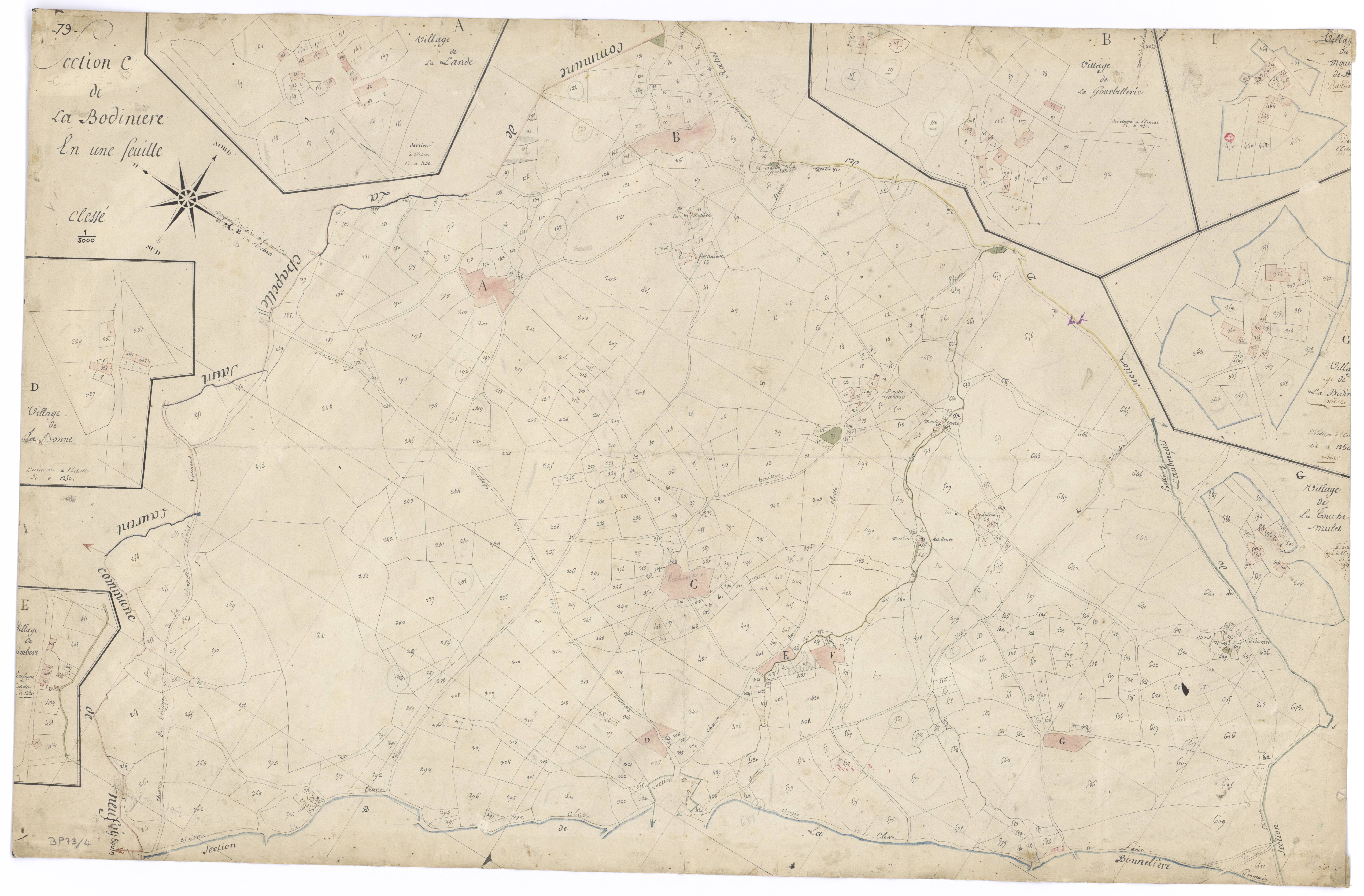 Clessé - FRAD079_CADASTRE_NAPOLEONIEN Section C dite de la Bodinière