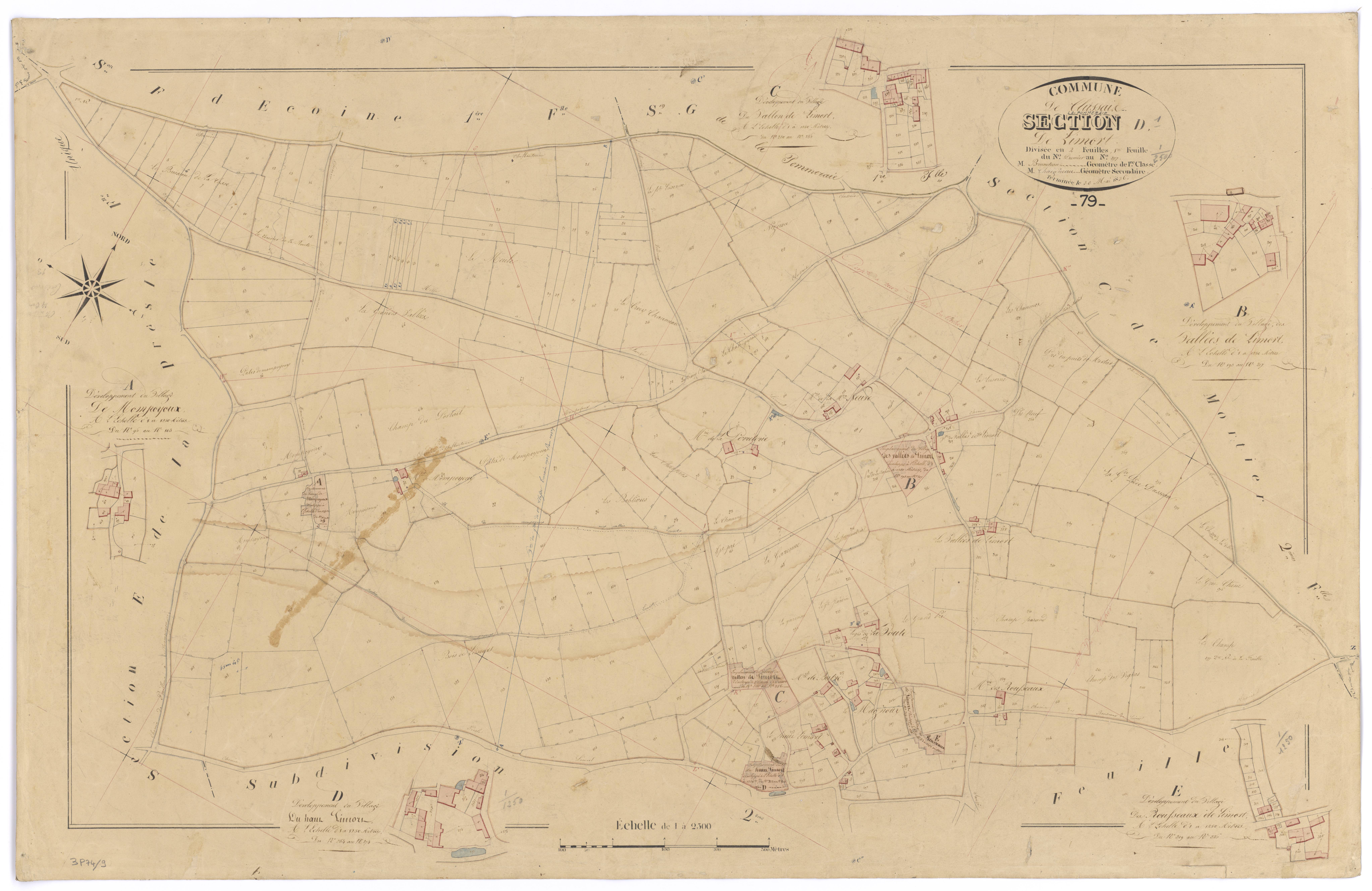 Clussais-la-Pommeraie - FRAD079_CADASTRE_NAPOLEONIEN Section D1 dite de Limort 