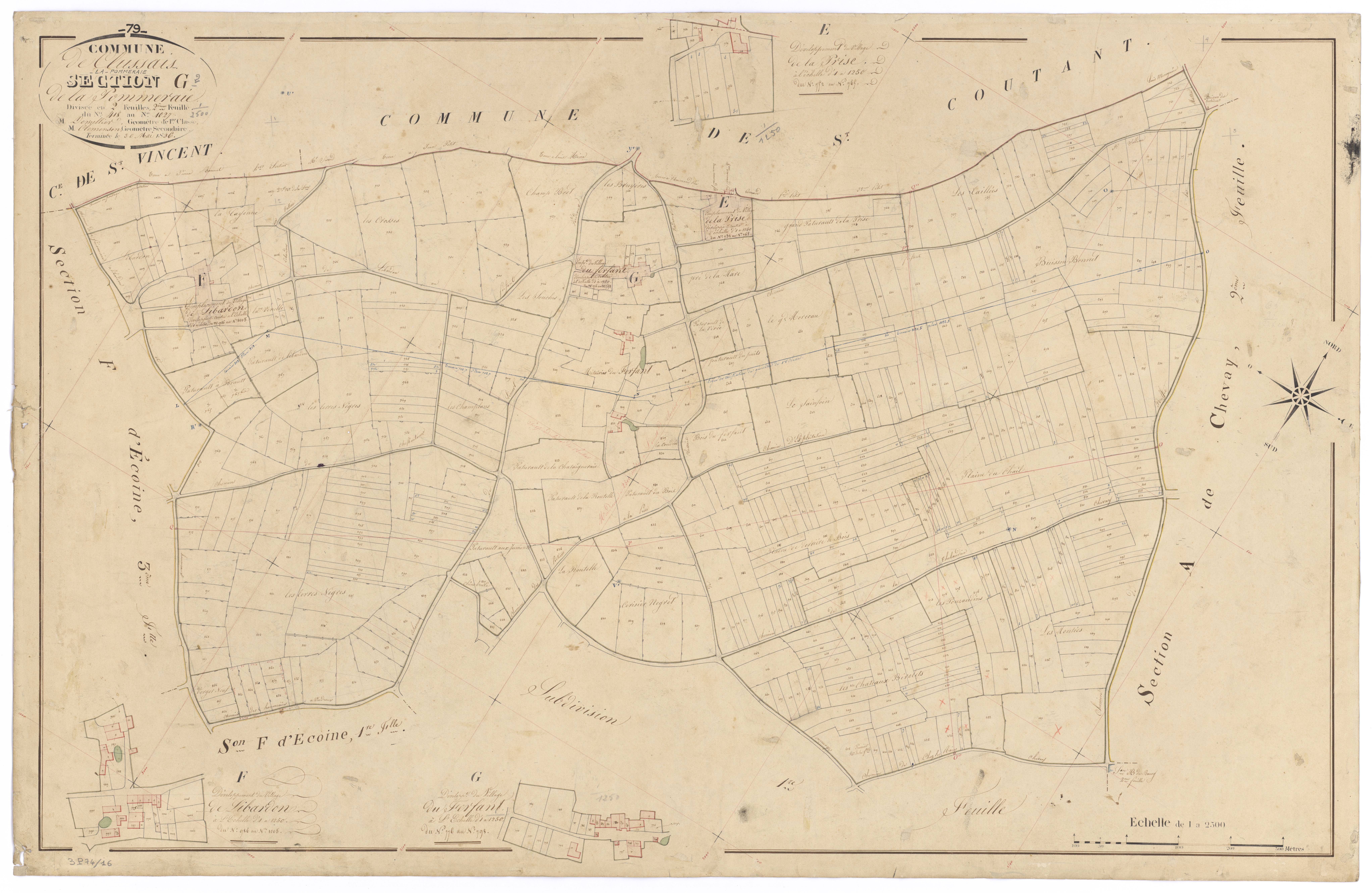 Clussais-la-Pommeraie - FRAD079_CADASTRE_NAPOLEONIEN Section G2 dite de la Pommeraie 