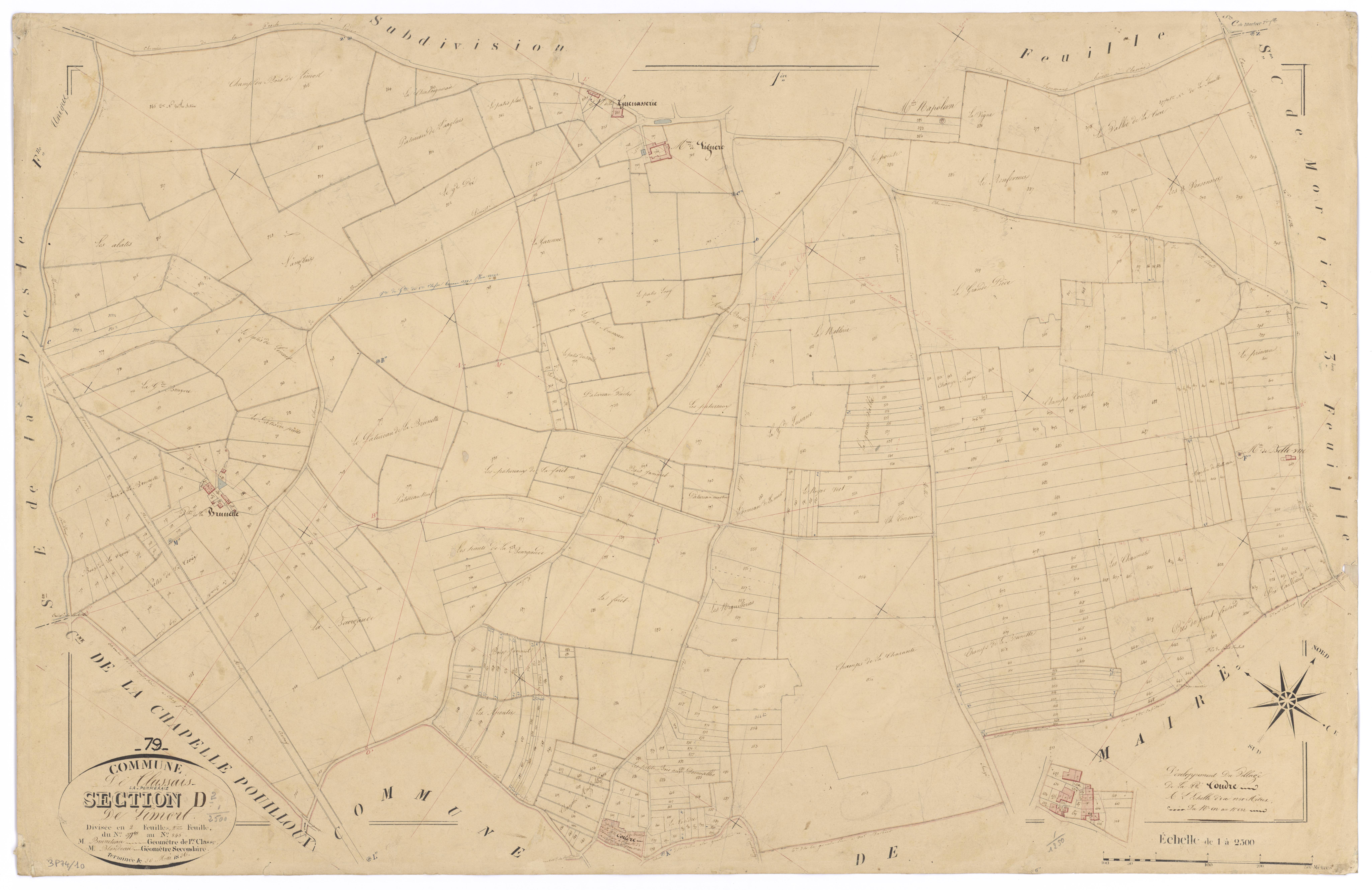 Clussais-la-Pommeraie - FRAD079_CADASTRE_NAPOLEONIEN Section D2 dite de Limort 
