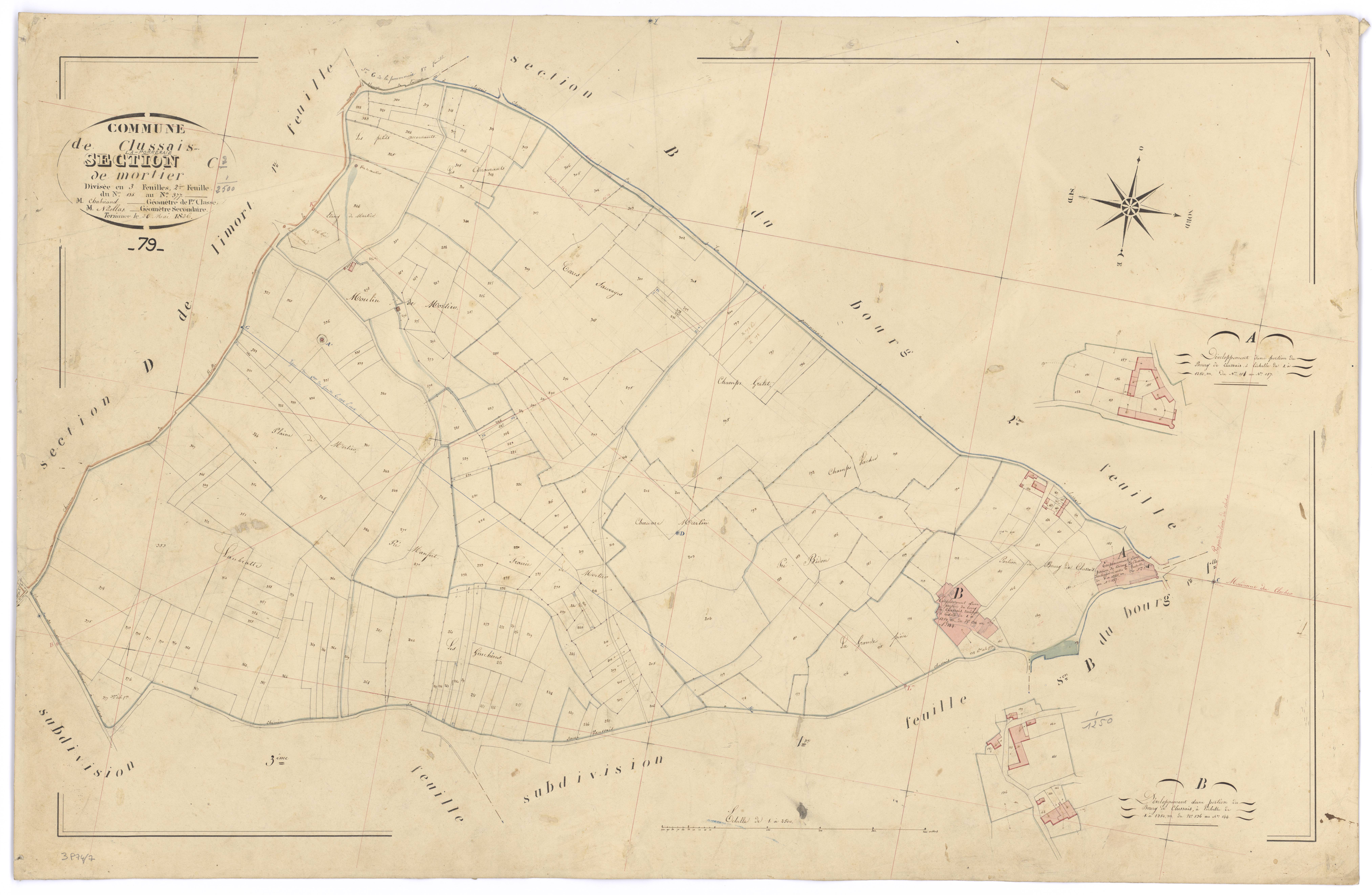 Clussais-la-Pommeraie - FRAD079_CADASTRE_NAPOLEONIEN Section C2 dite de Mortier 