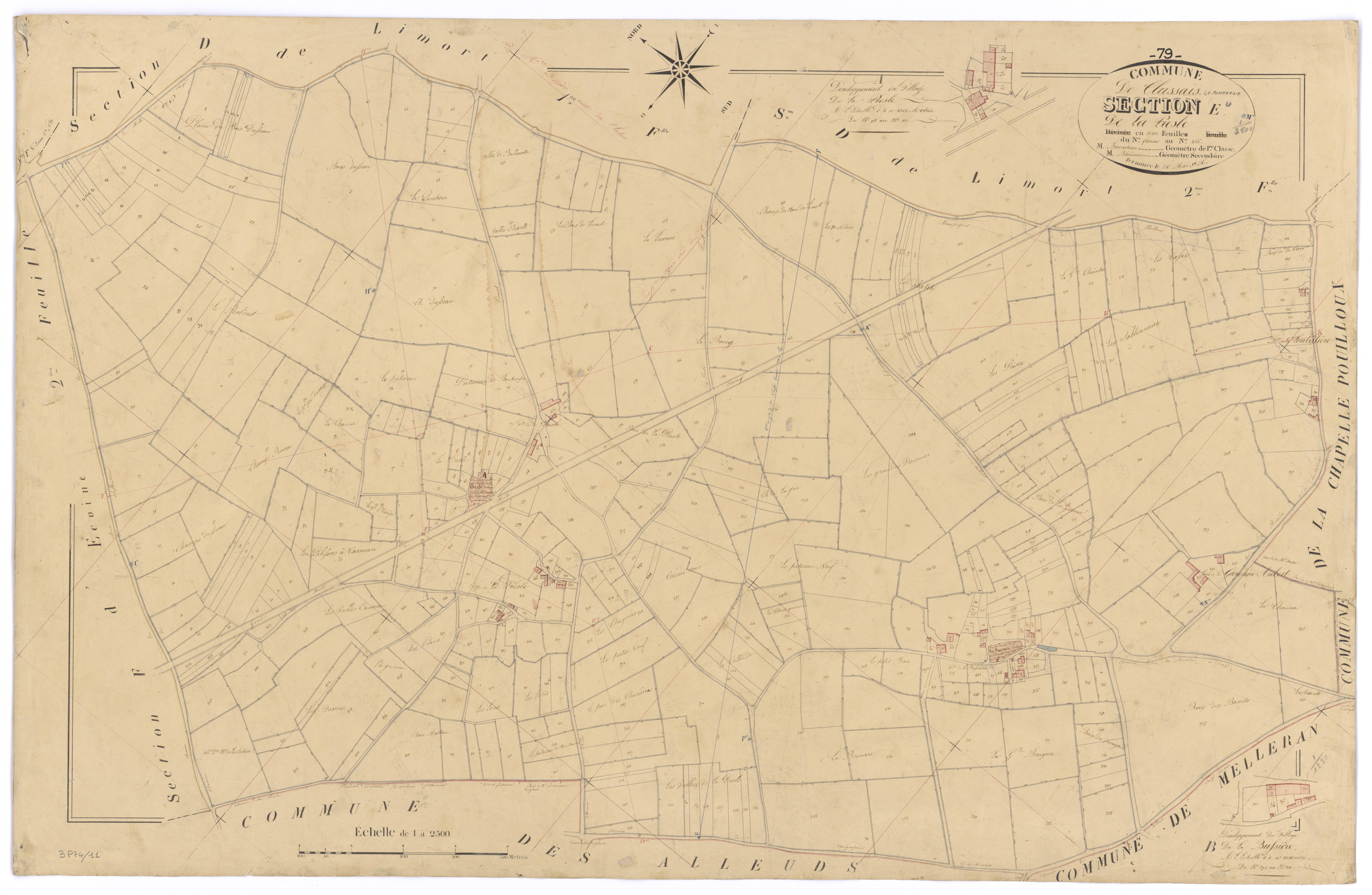 Clussais-la-Pommeraie - FRAD079_CADASTRE_NAPOLEONIEN Section E dite de la Presle 