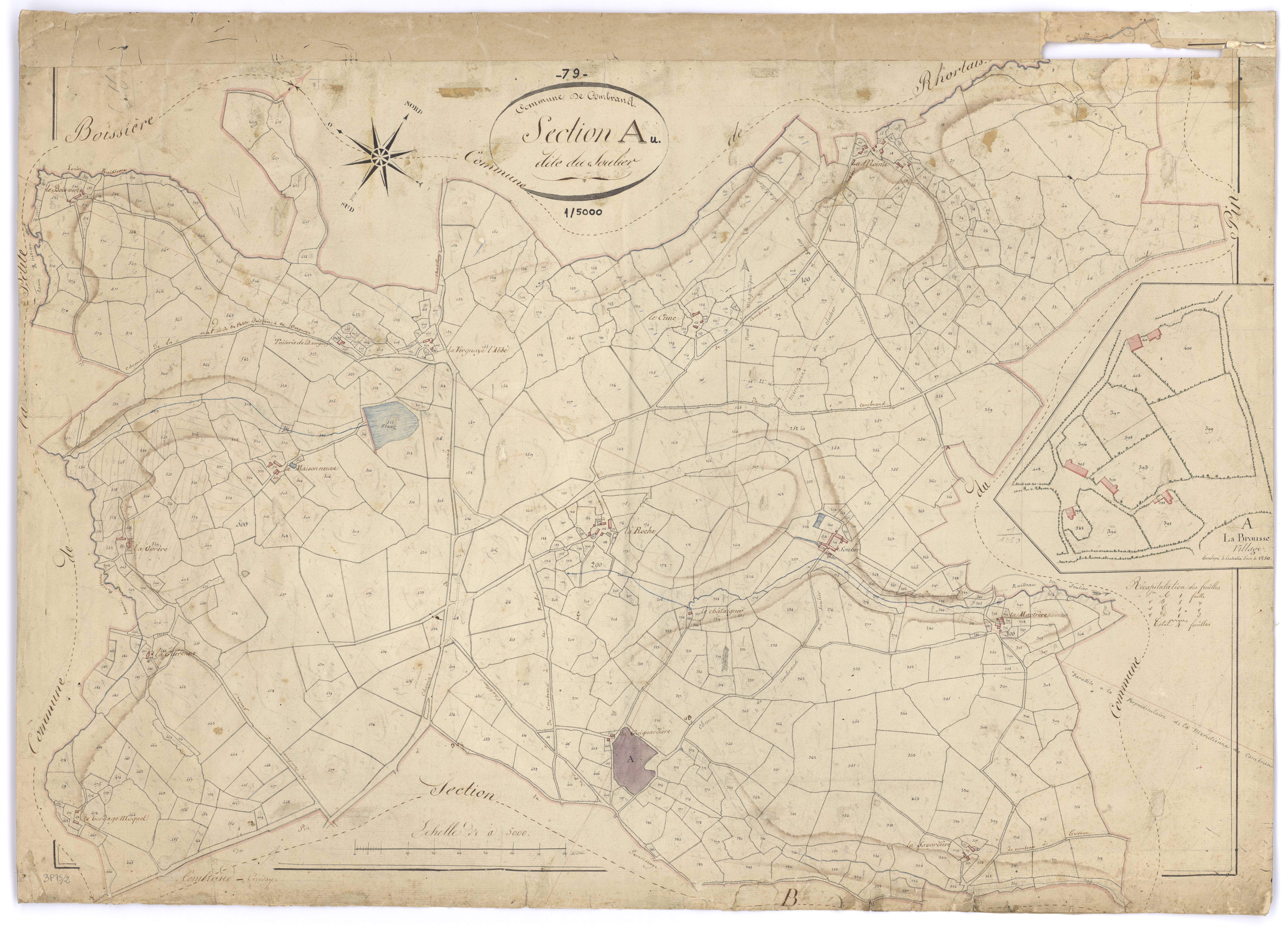 Combrand - FRAD079_CADASTRE_NAPOLEONIEN Section A dite du Soulier