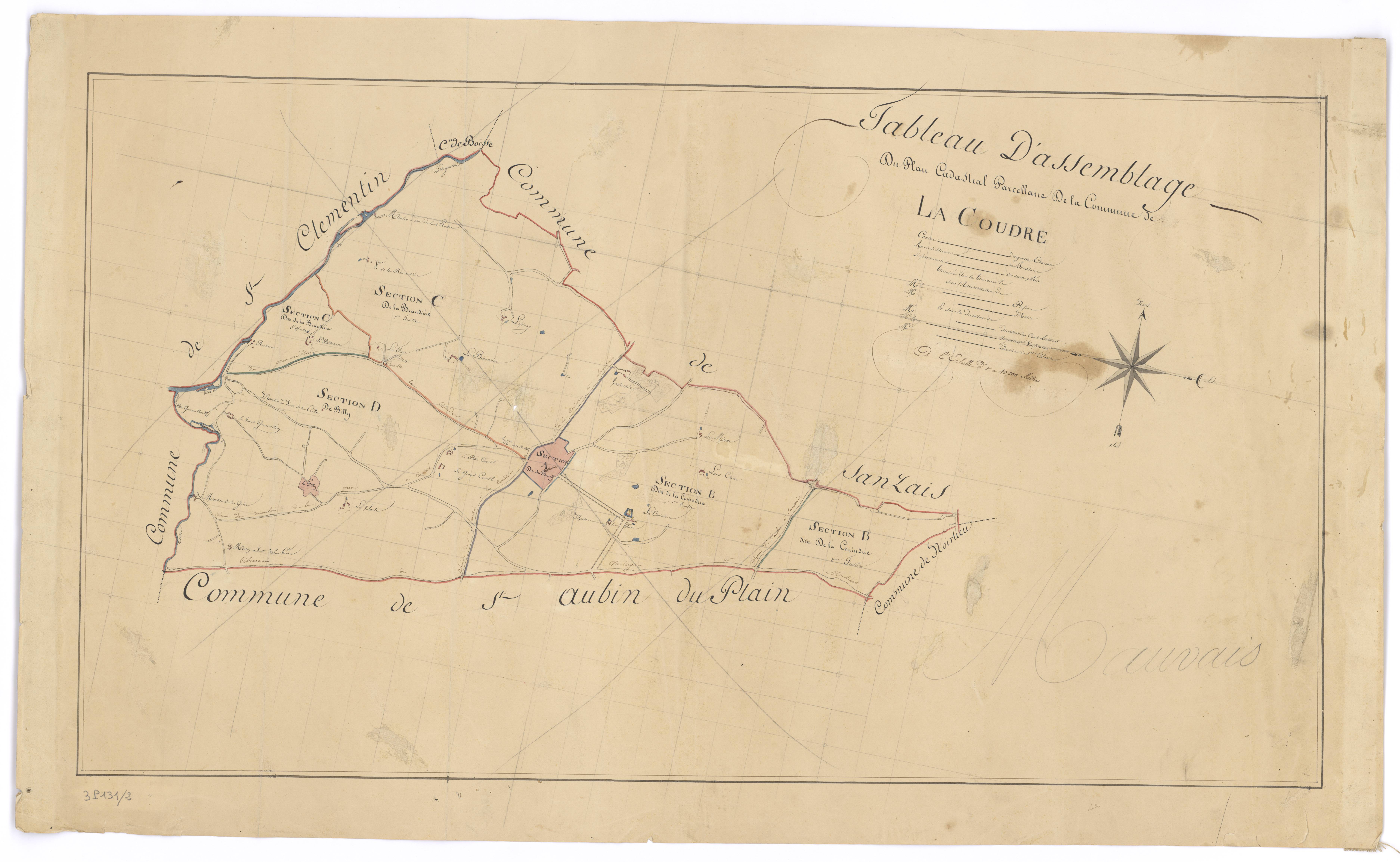 La Coudre - FRAD079_CADASTRE_NAPOLEONIEN Tableau d'assemblage