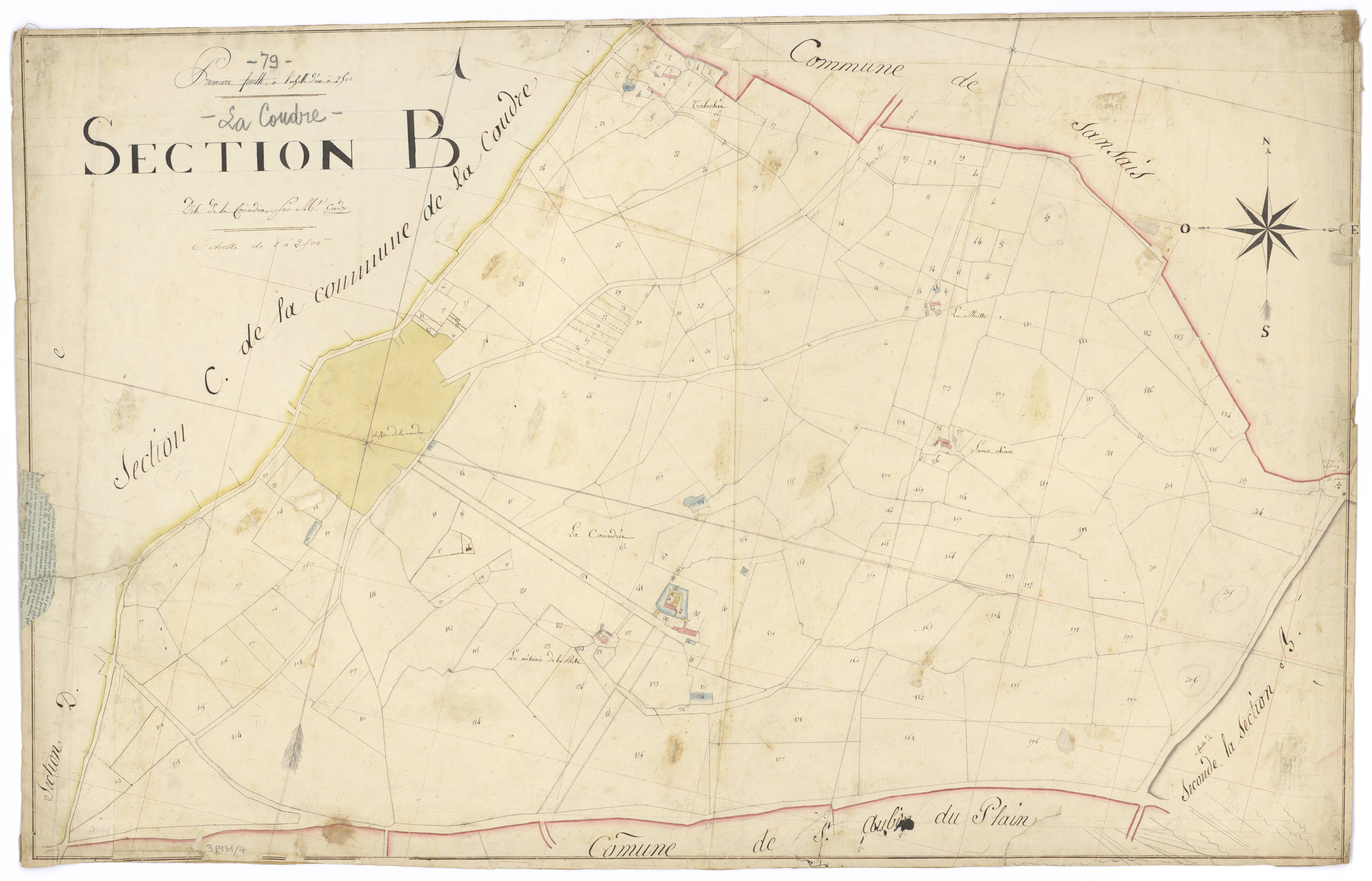 La Coudre - FRAD079_CADASTRE_NAPOLEONIEN Section B1 dite de la Couindrie