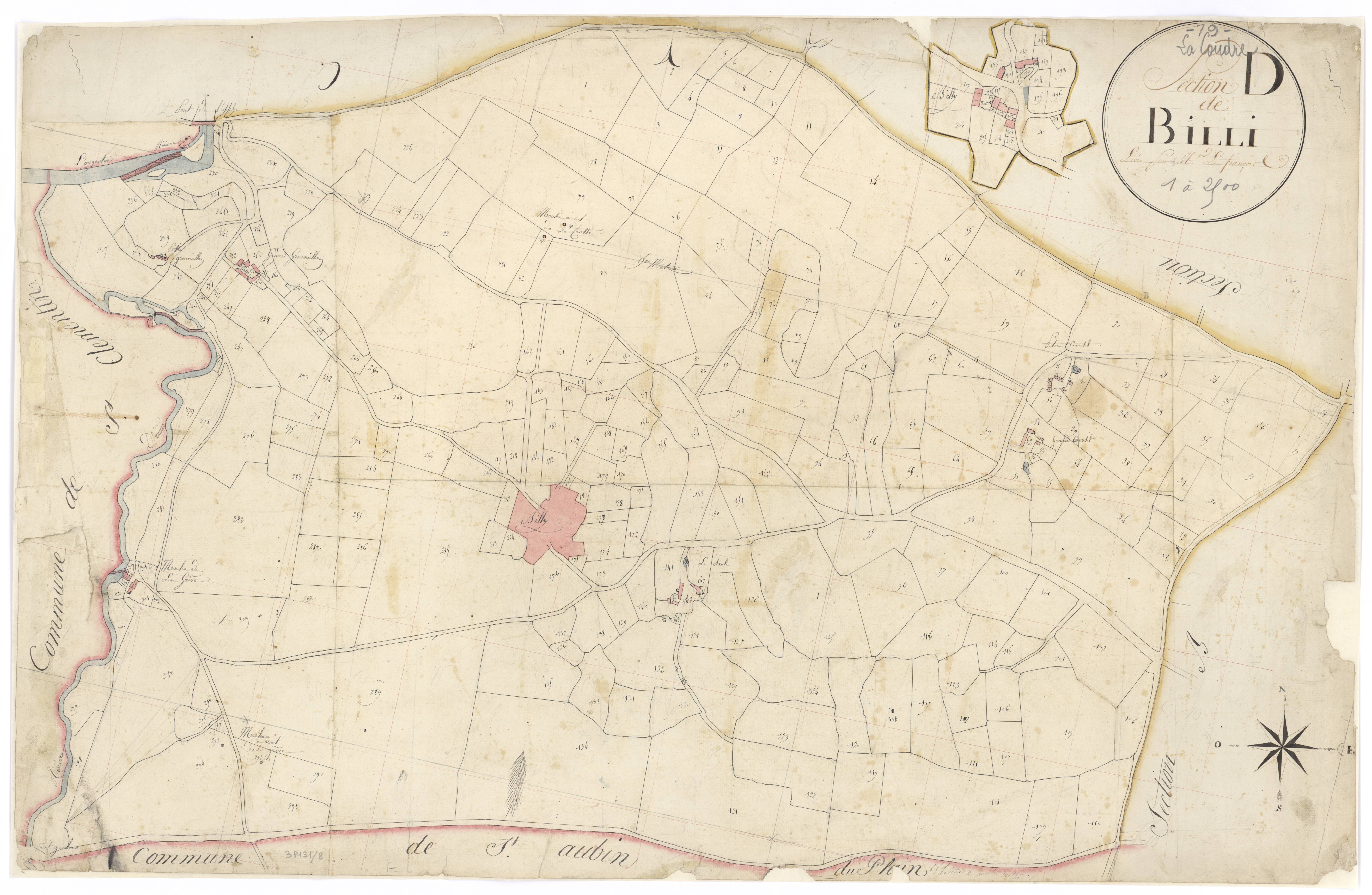 La Coudre - FRAD079_CADASTRE_NAPOLEONIEN Section D dite de Billi