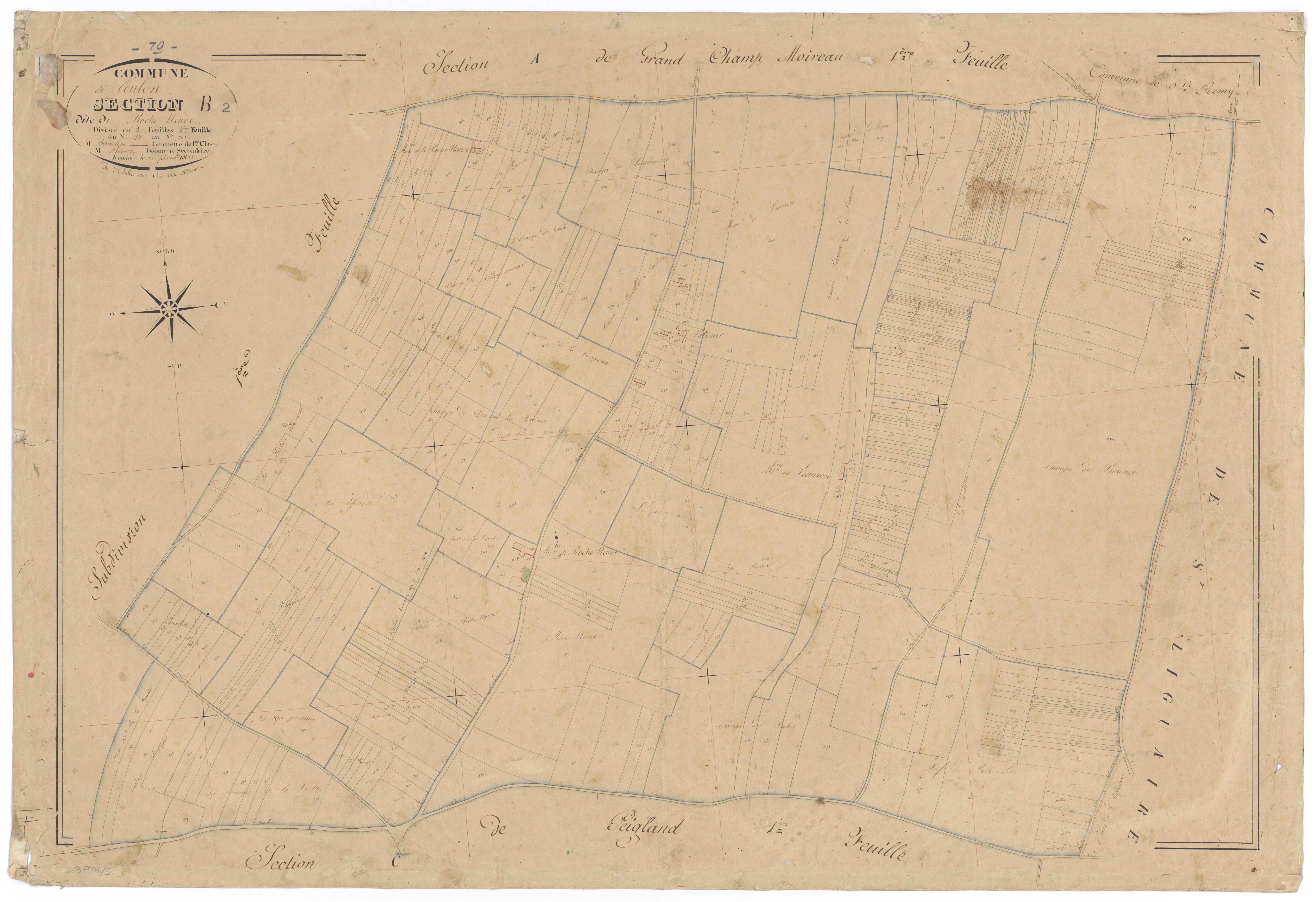 Coulon - FRAD079_CADASTRE_NAPOLEONIEN Section B2 dite de Roche-Neuve 