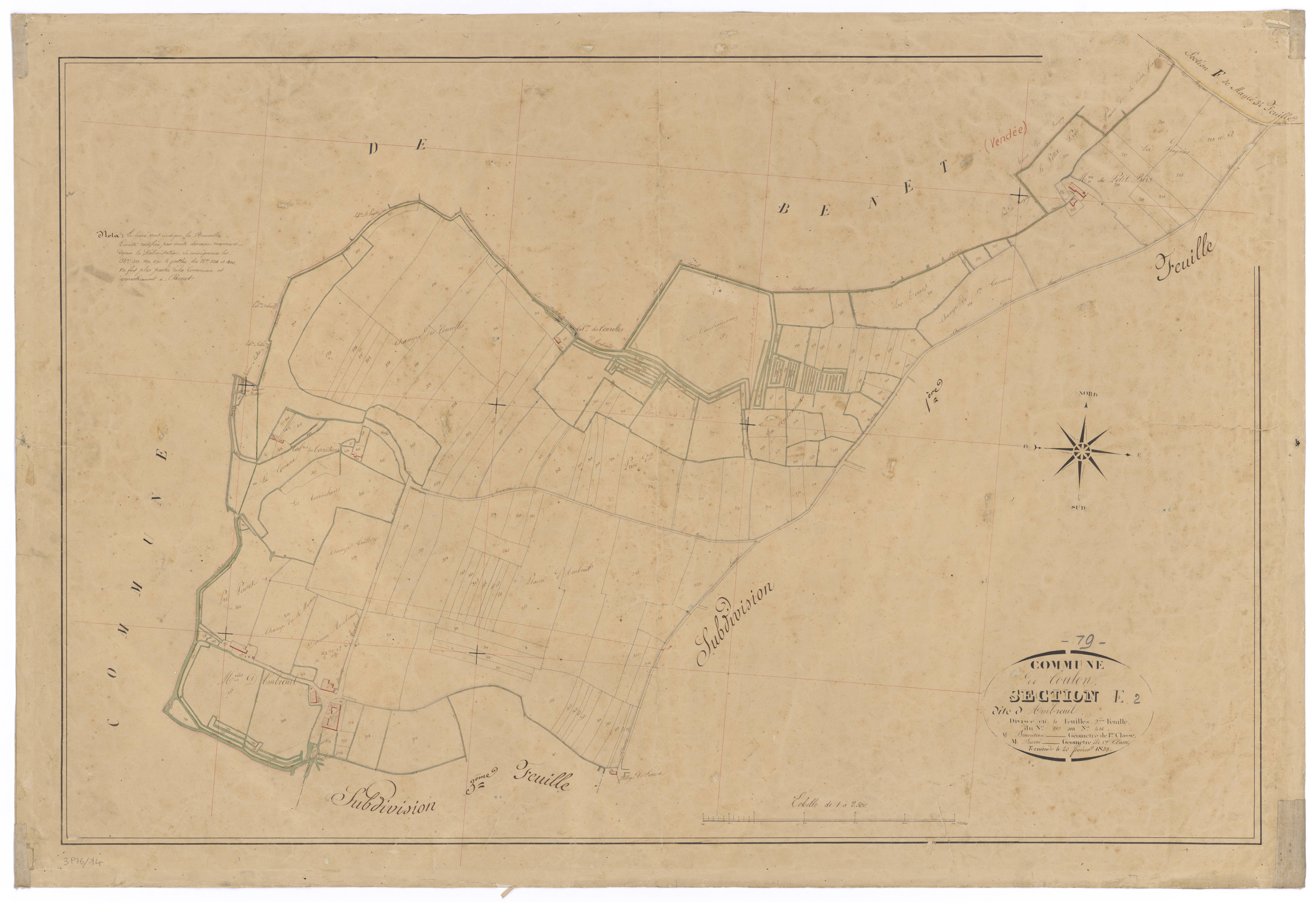 Coulon - FRAD079_CADASTRE_NAPOLEONIEN Section E2 dite D'ambreuil 