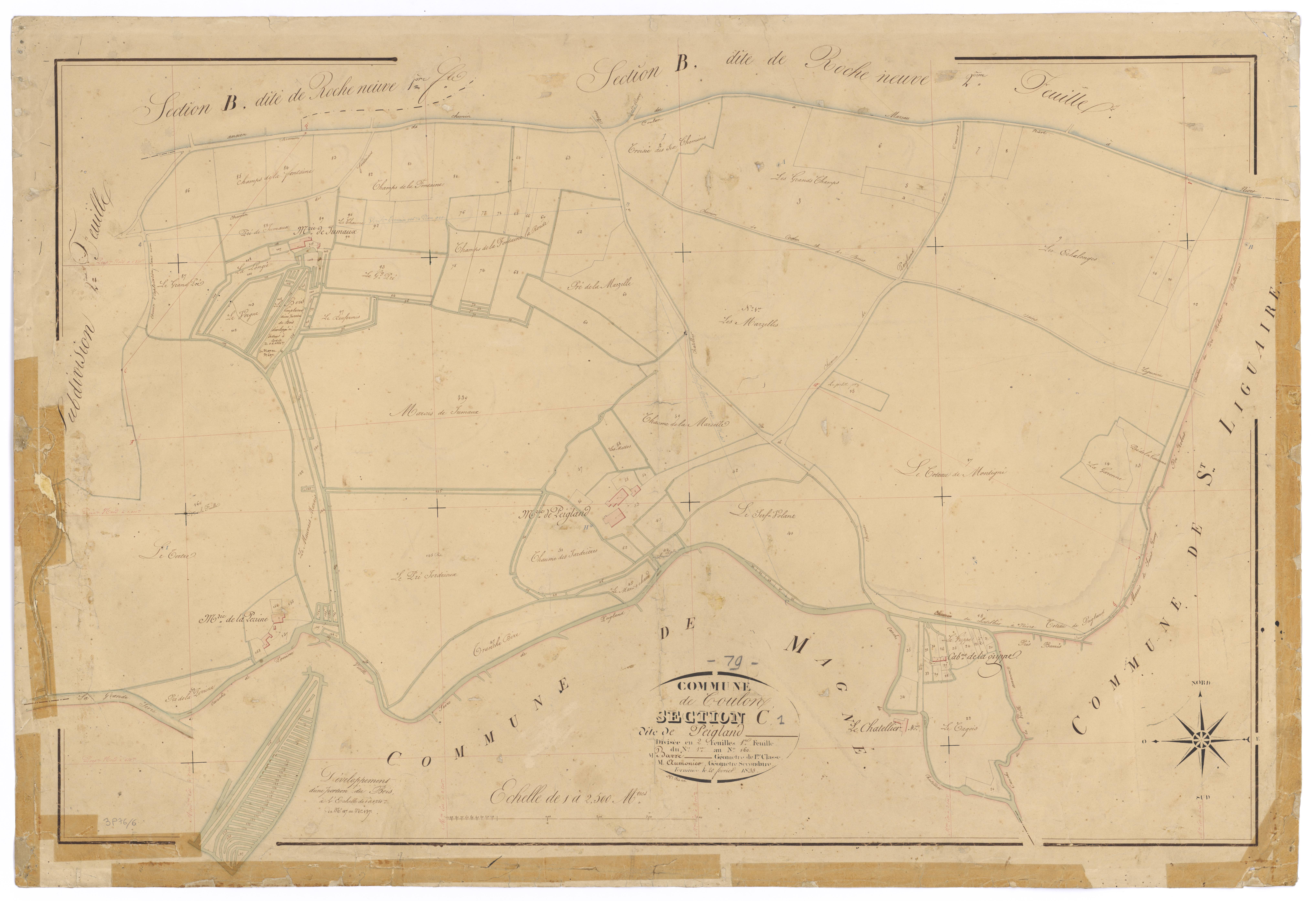 Coulon - FRAD079_CADASTRE_NAPOLEONIEN Section C1 dite de Peigland 