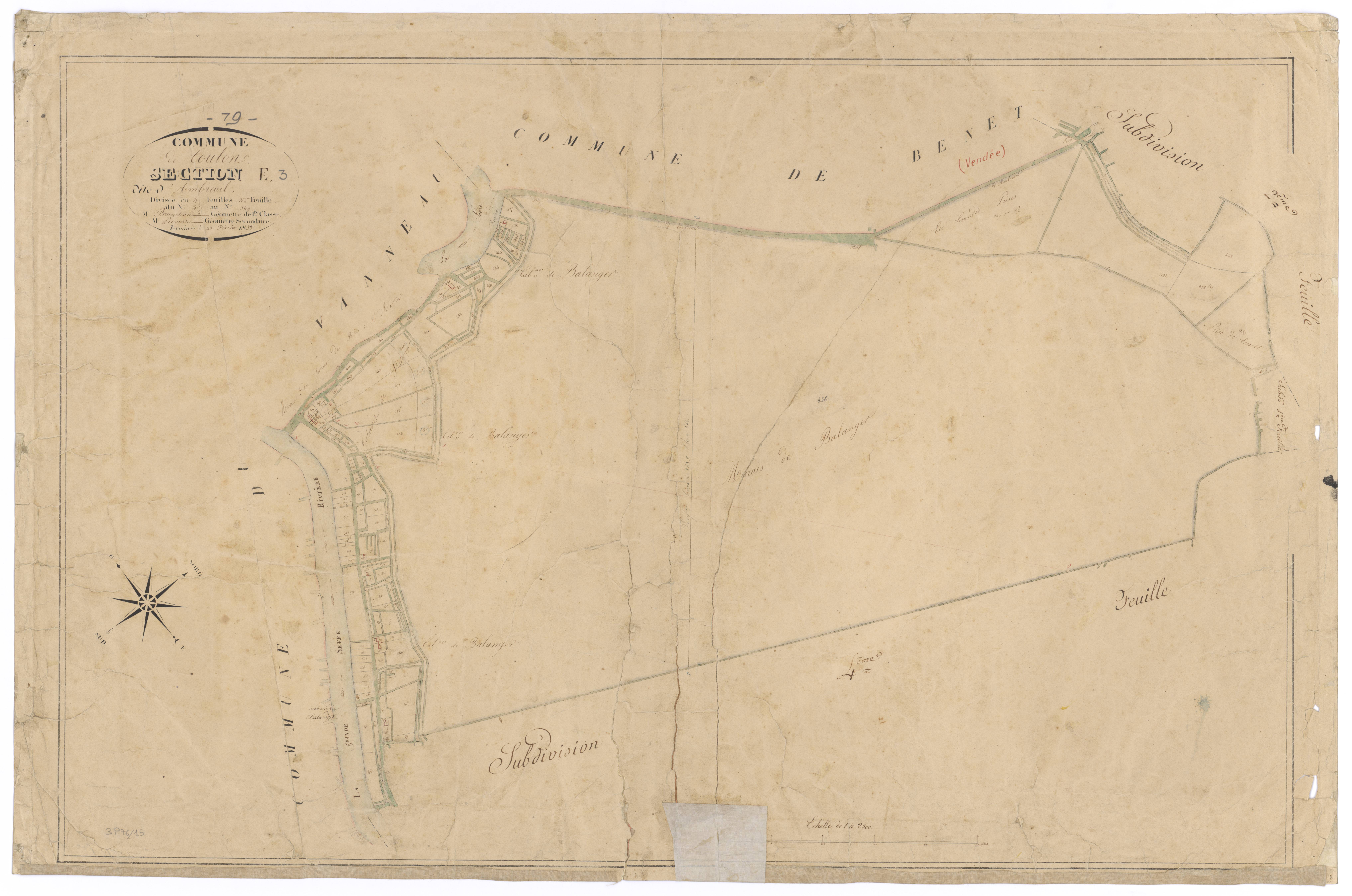 Coulon - FRAD079_CADASTRE_NAPOLEONIEN Section E3 dite d'Ambreuil 