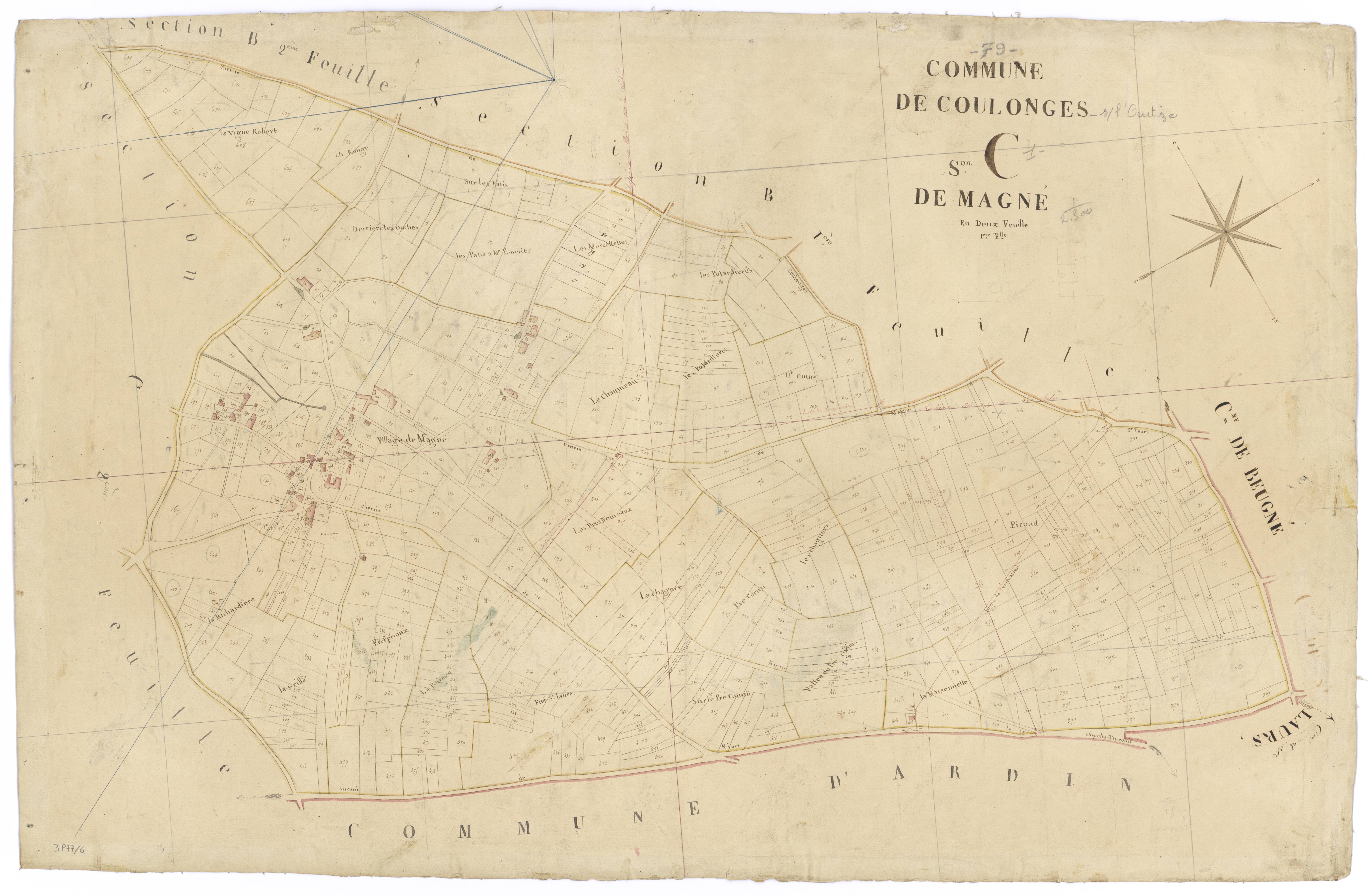Coulon - FRAD079_CADASTRE_NAPOLEONIEN Section C1 dite de Magné 