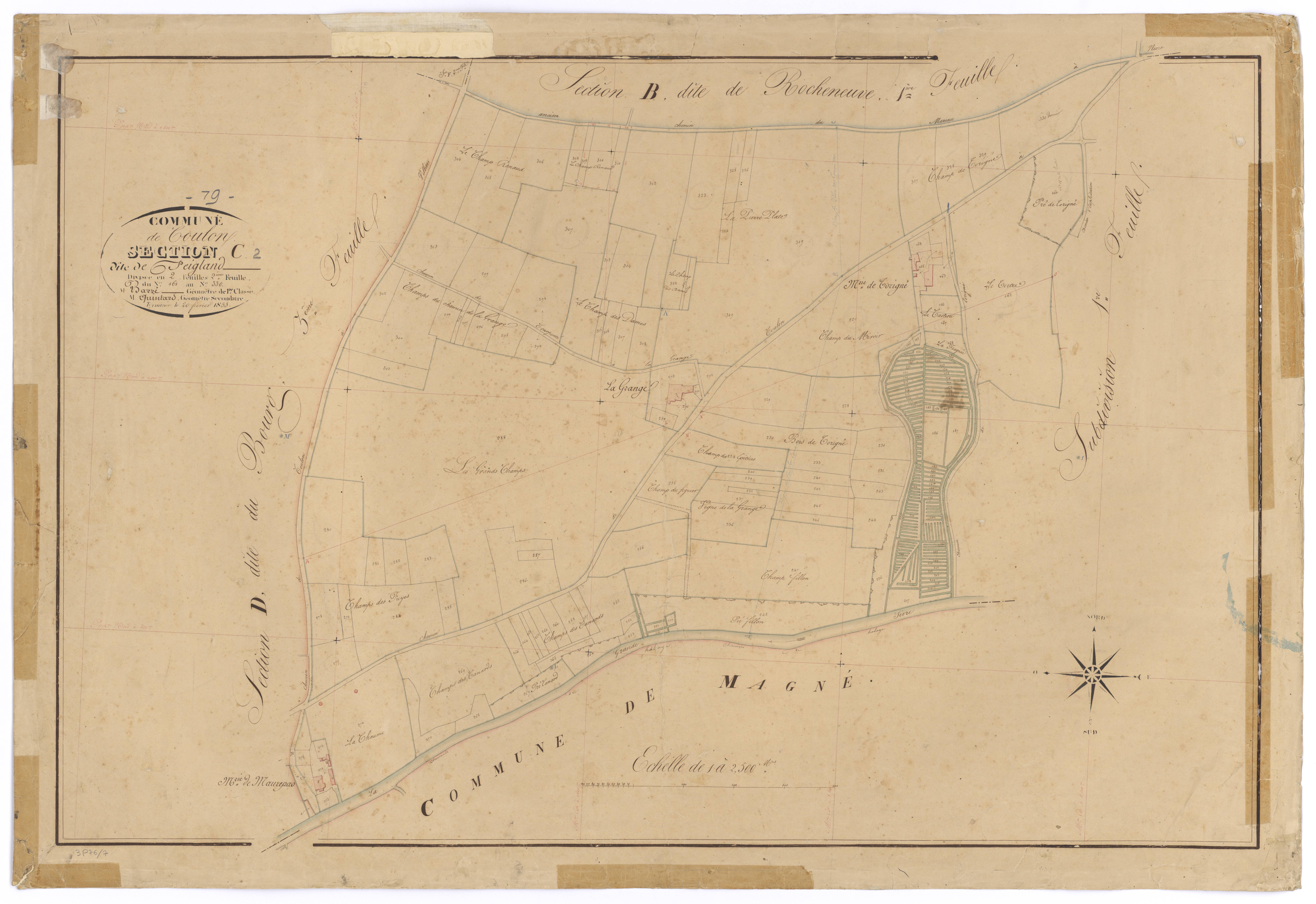 Coulon - FRAD079_CADASTRE_NAPOLEONIEN Section C2 dite de Peigland 