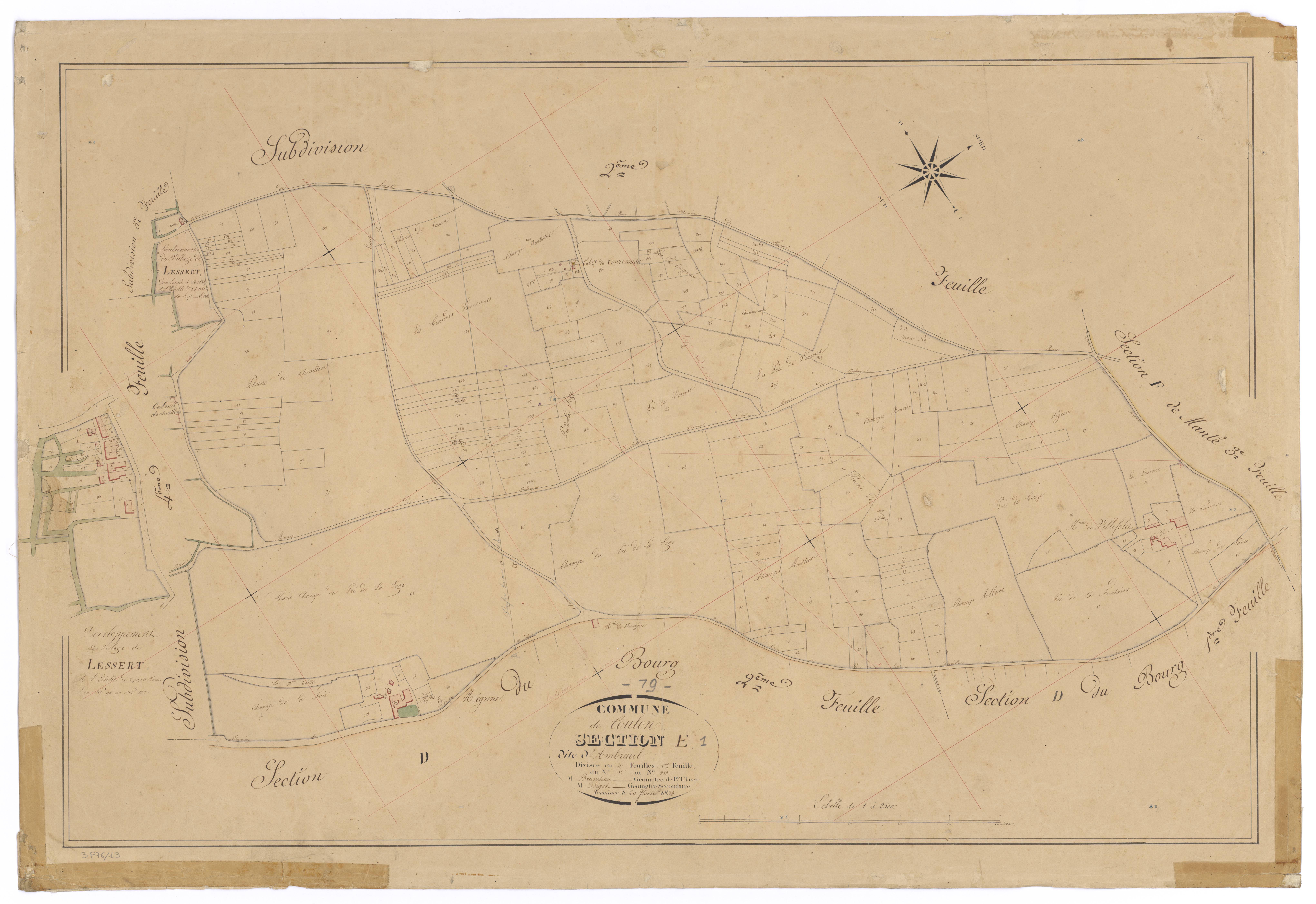 Coulon - FRAD079_CADASTRE_NAPOLEONIEN Section E1 dite d'Ambreuil 