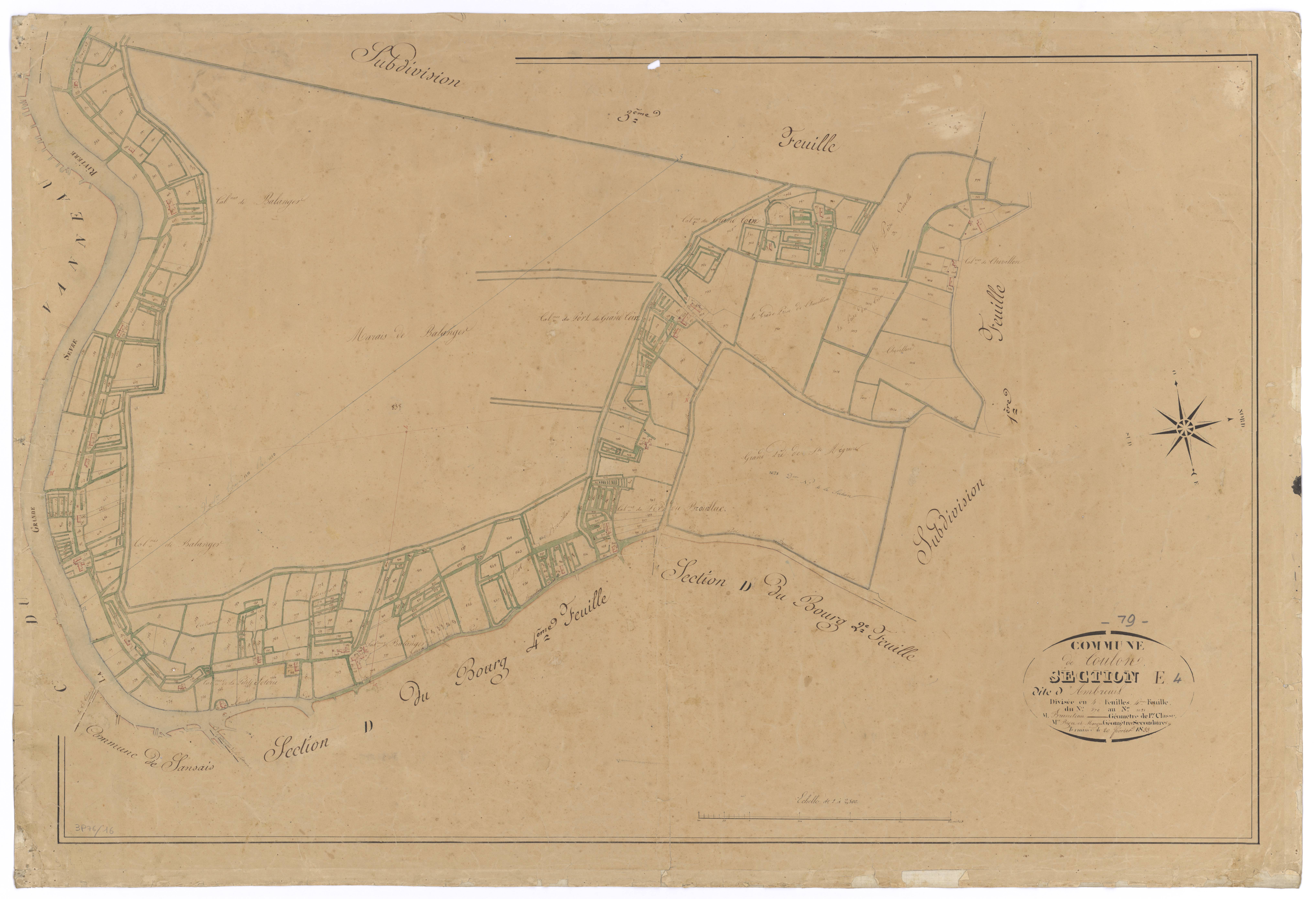Coulon - FRAD079_CADASTRE_NAPOLEONIEN Section E4 dite d'Ambreuil 