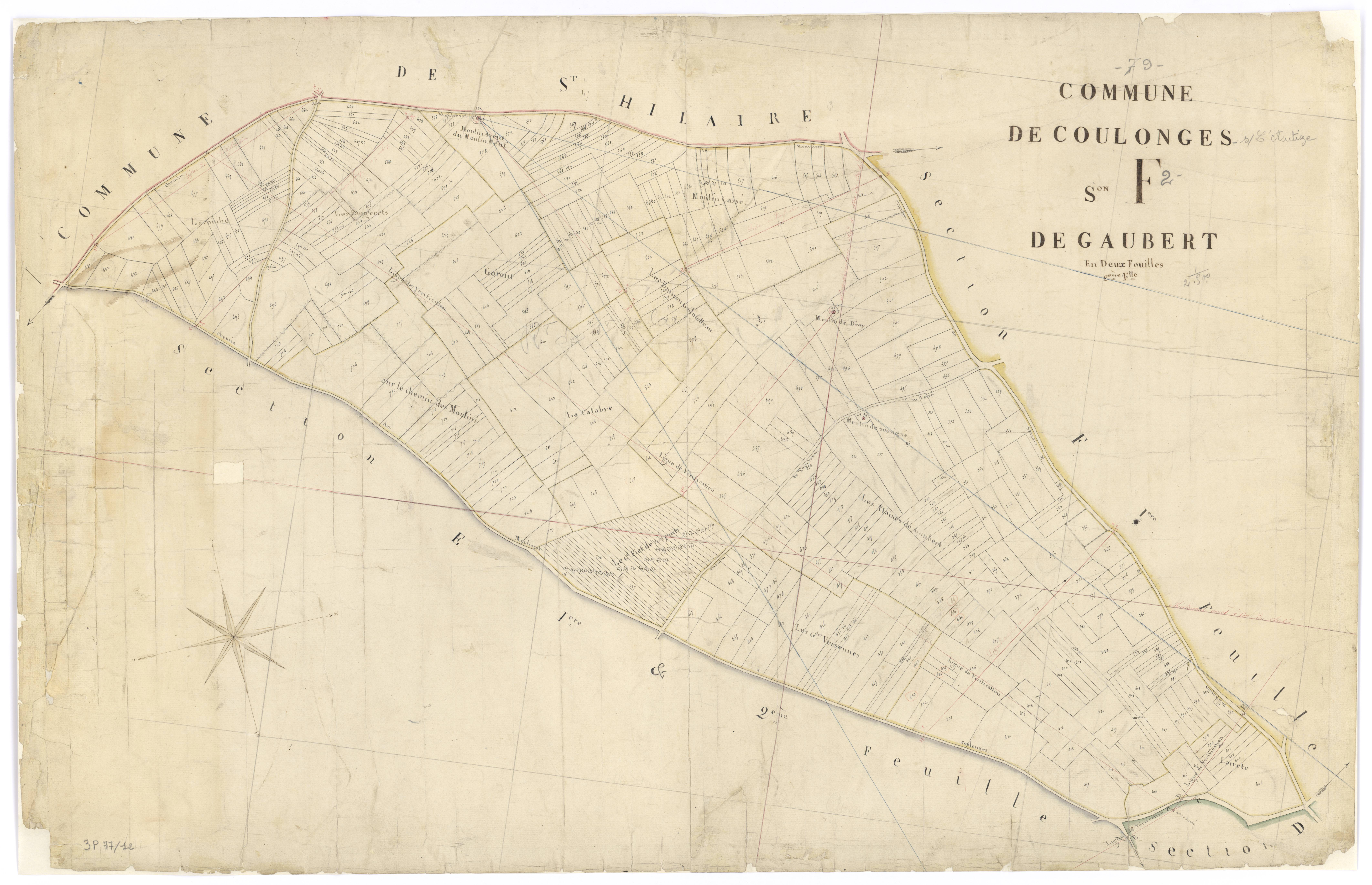 Coulonges-sur-l'Autize - FRAD079_CADASTRE_NAPOLEONIEN Section F2 dite de Gaubert