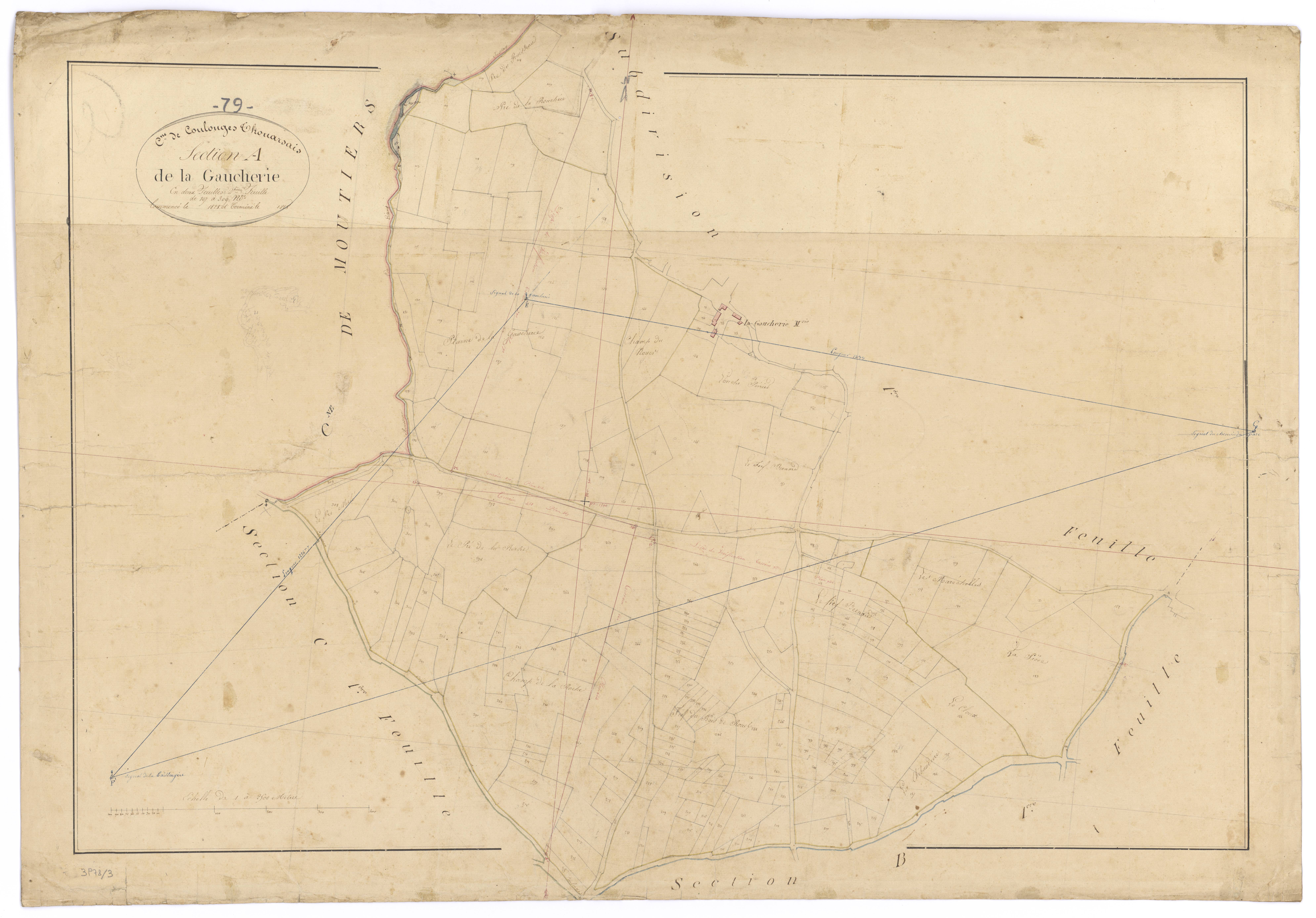 Coulonges-Thouarsais - FRAD079_CADASTRE_NAPOLEONIEN Section A2 dite de la Gaucherie