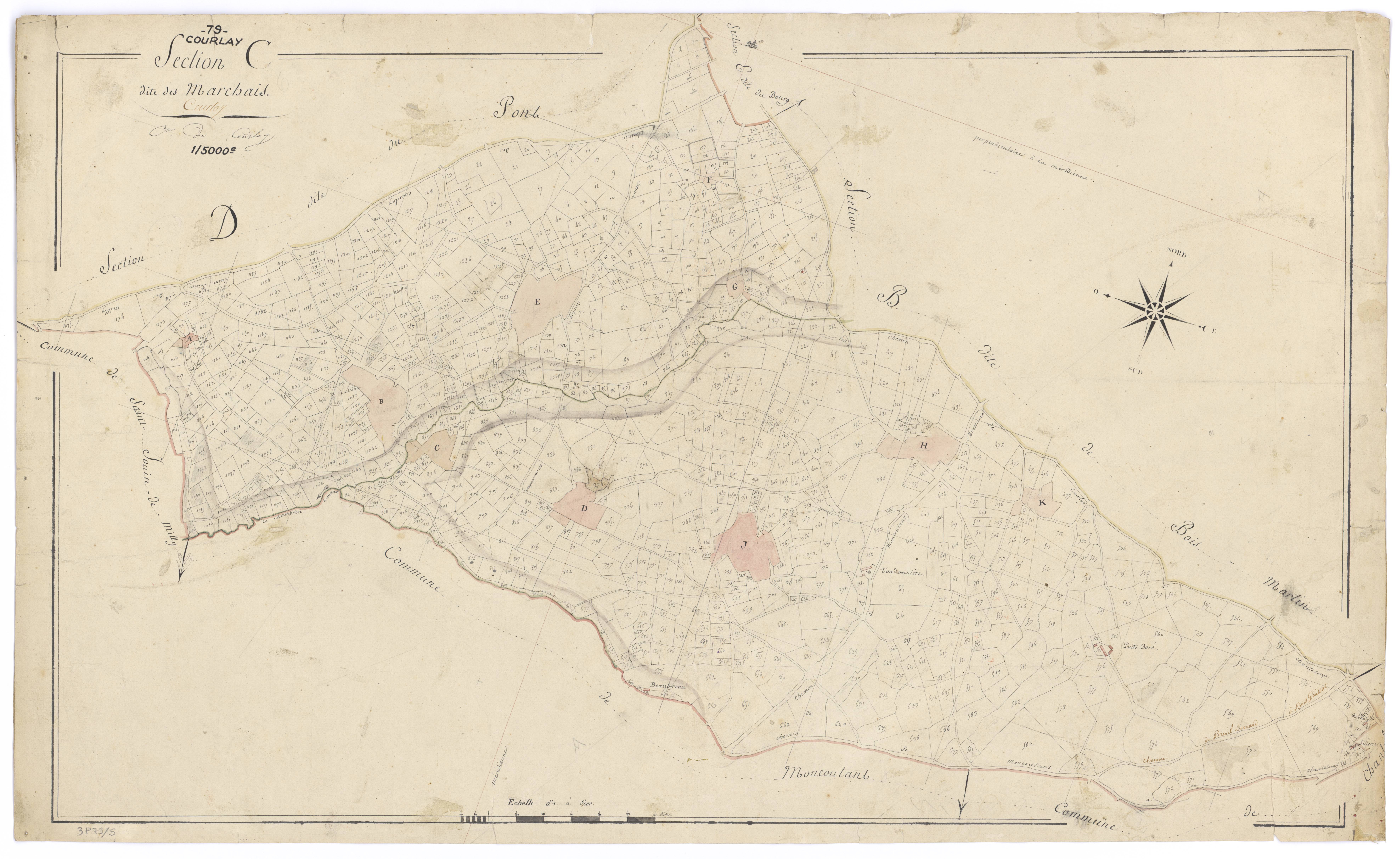 Courlay - FRAD079_CADASTRE_NAPOLEONIEN Section C dite des Marchais
