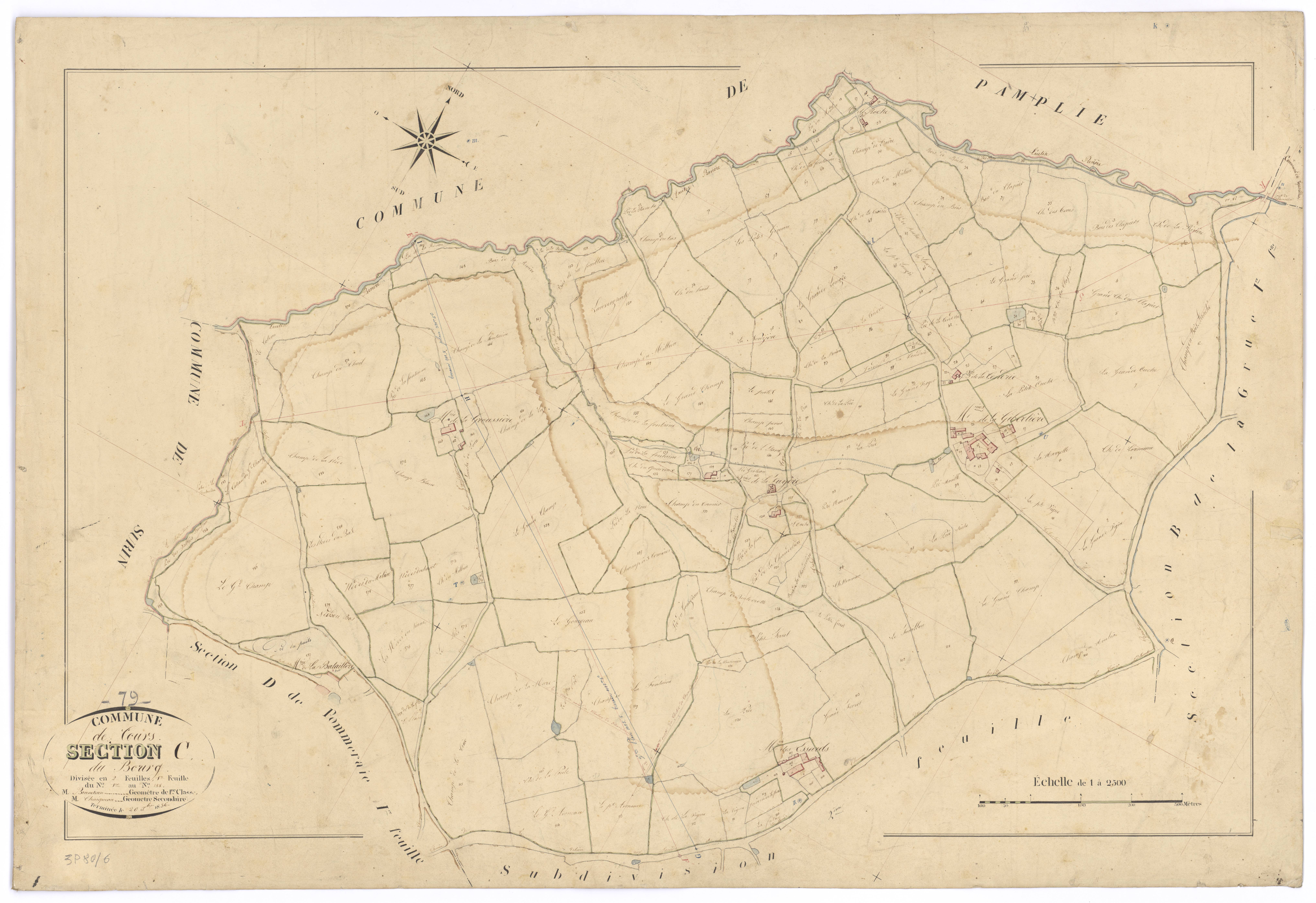 Cours - FRAD079_CADASTRE_NAPOLEONIEN Section C1 dite du Bourg 