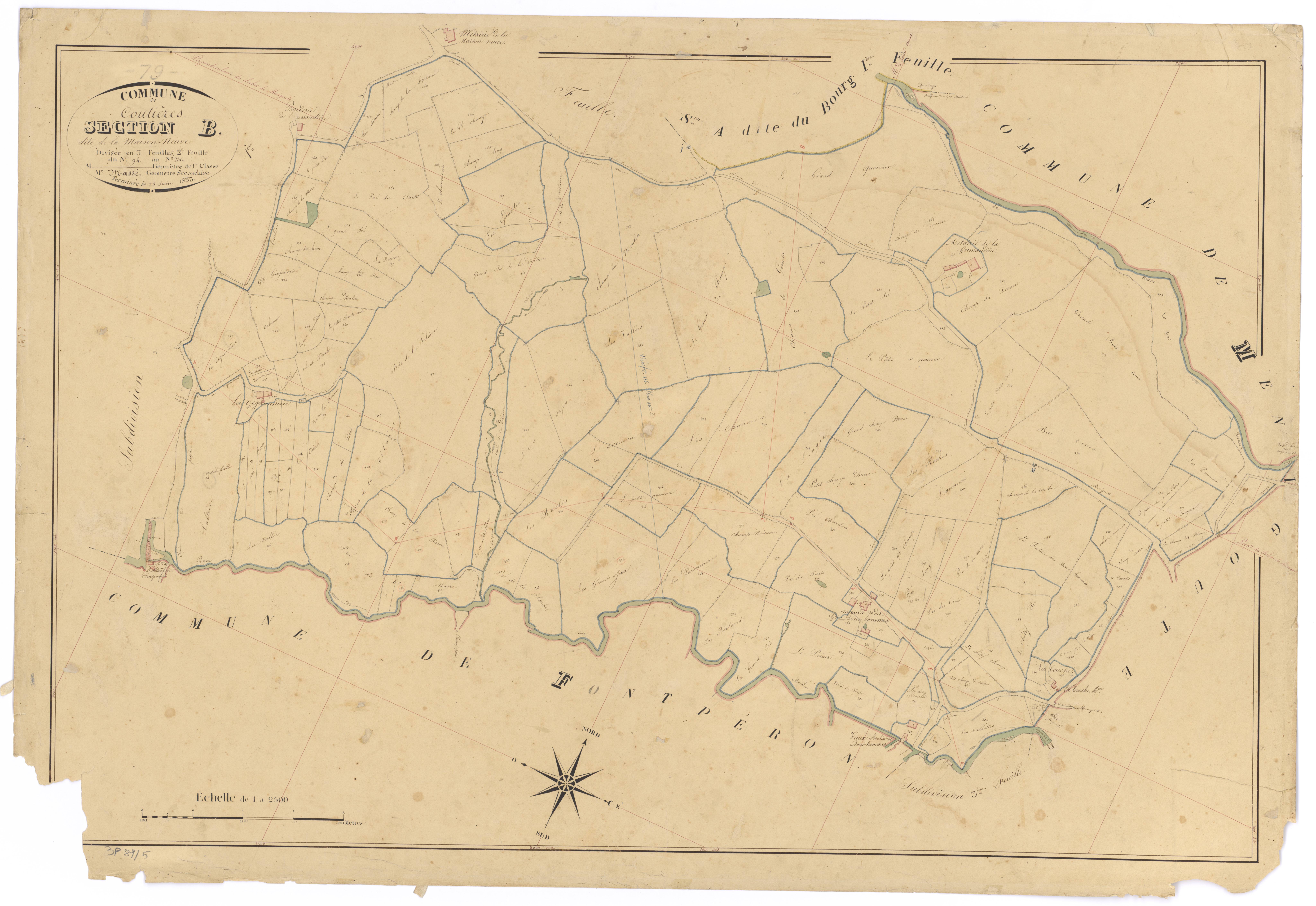 Coutières - FRAD079_CADASTRE_NAPOLEONIEN Section B2 dite de la Maison-Neuve 