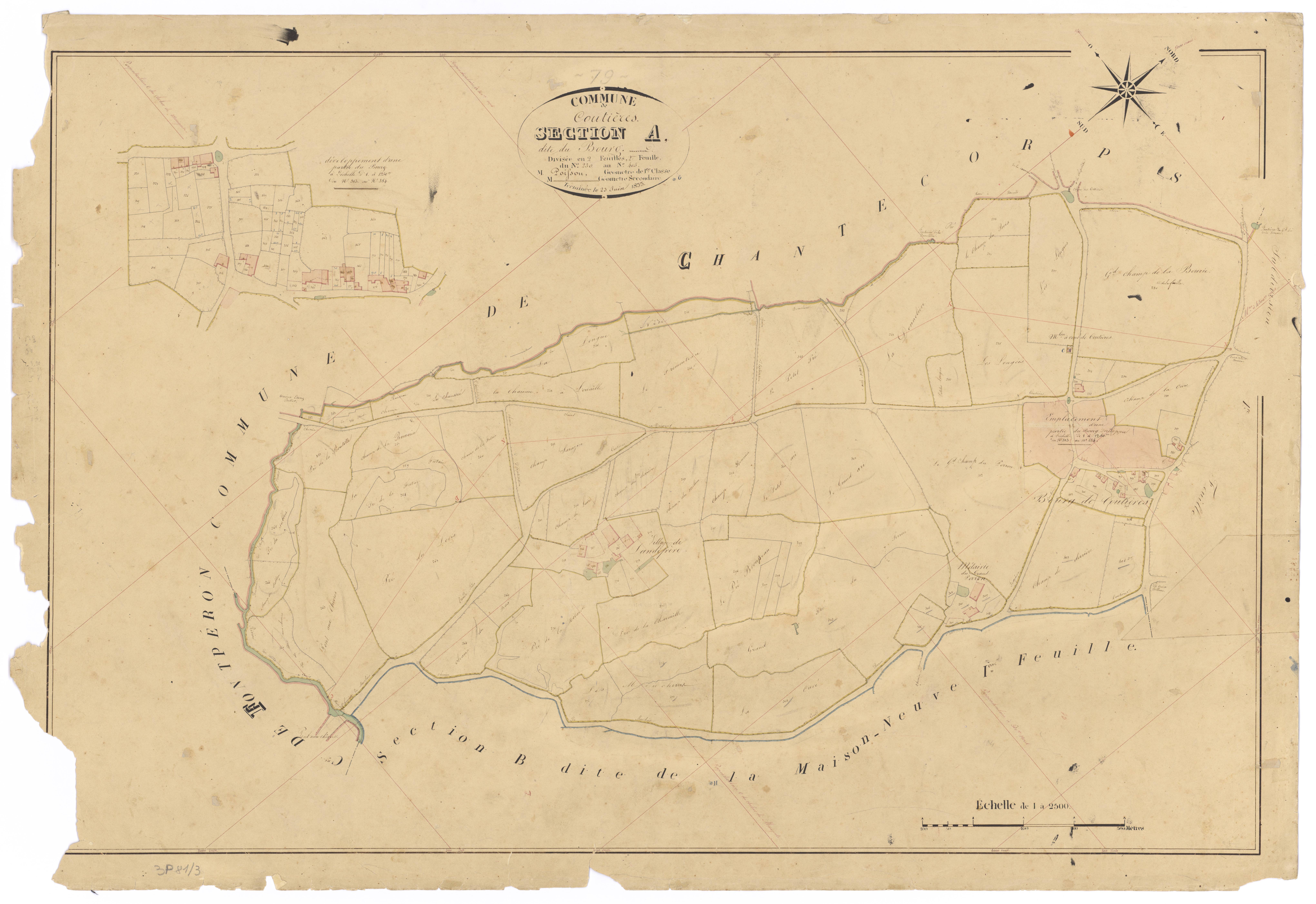 Coutières - FRAD079_CADASTRE_NAPOLEONIEN Section A2 dite du Bourg 