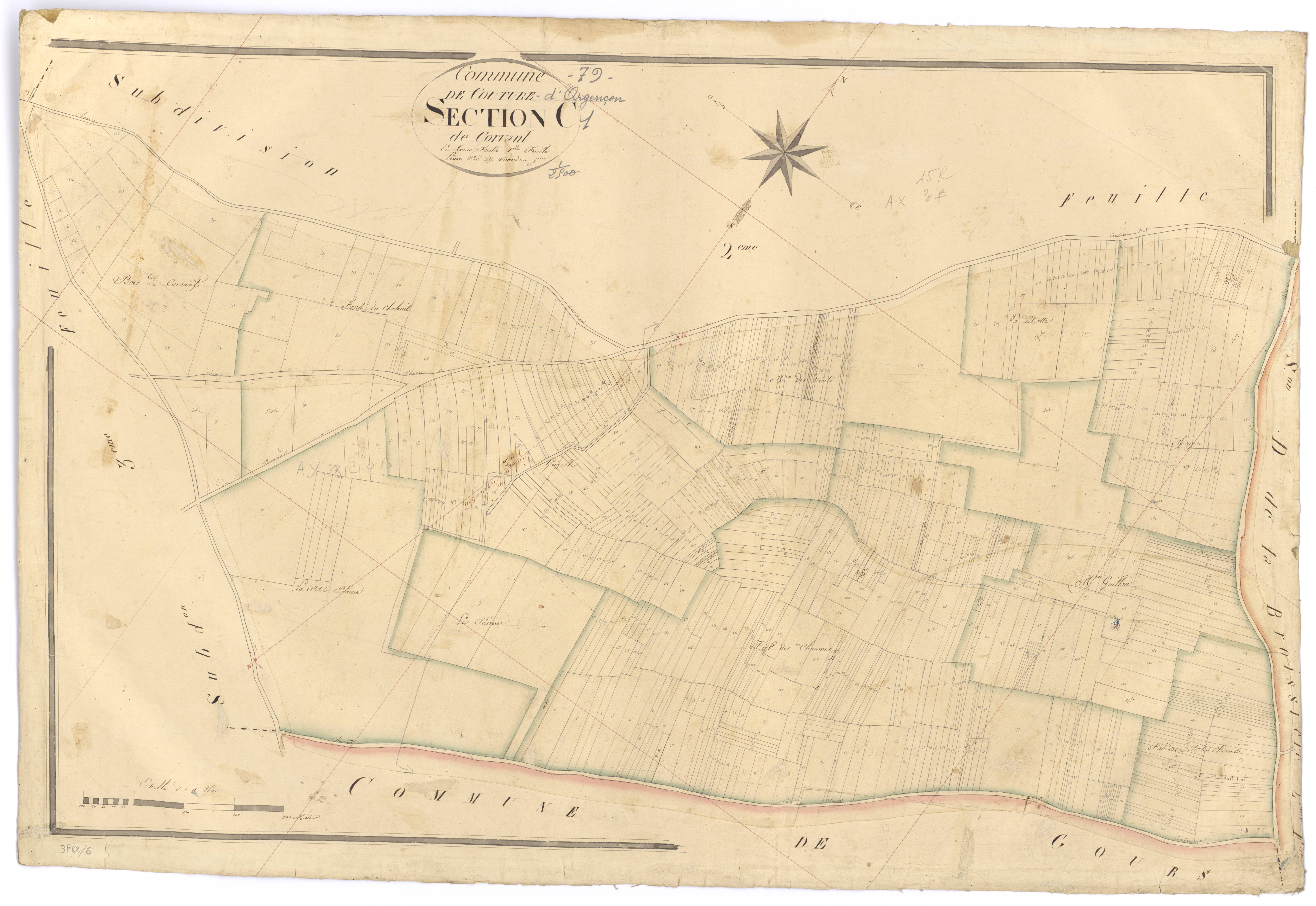Couture-d'Argenson - FRAD079_CADASTRE_NAPOLEONIEN Section C1 dite de Corvant 